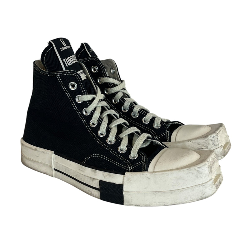 CONVERSE/RICK OWENS DRKSHDW/Hi-Sneakers/US 9/Cotton/BLK/172344C