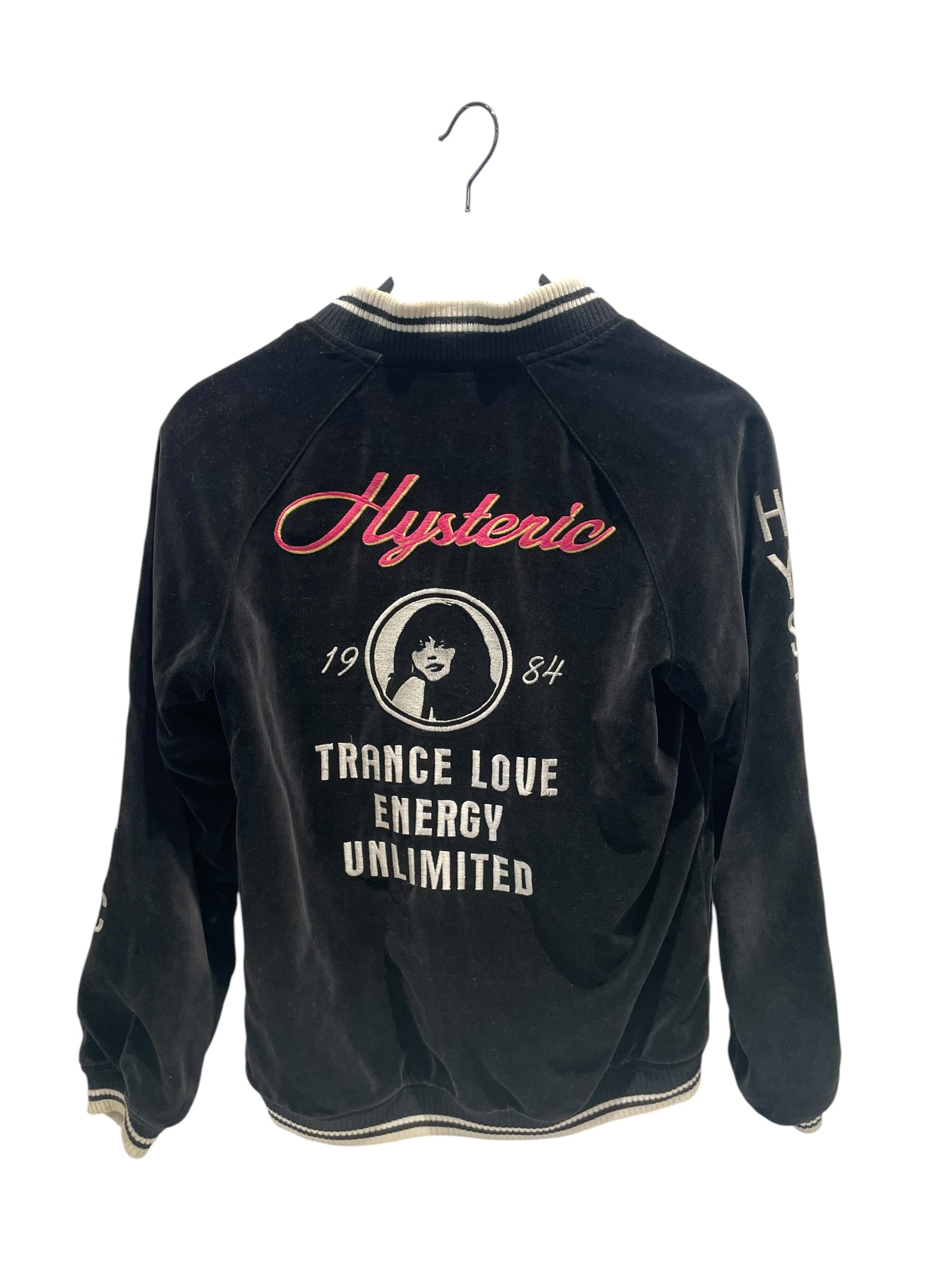 HYSTERIC GLAMOUR/Baseball Jkt/FREE/Leather/BLK/1984 sukajan reversible view 2