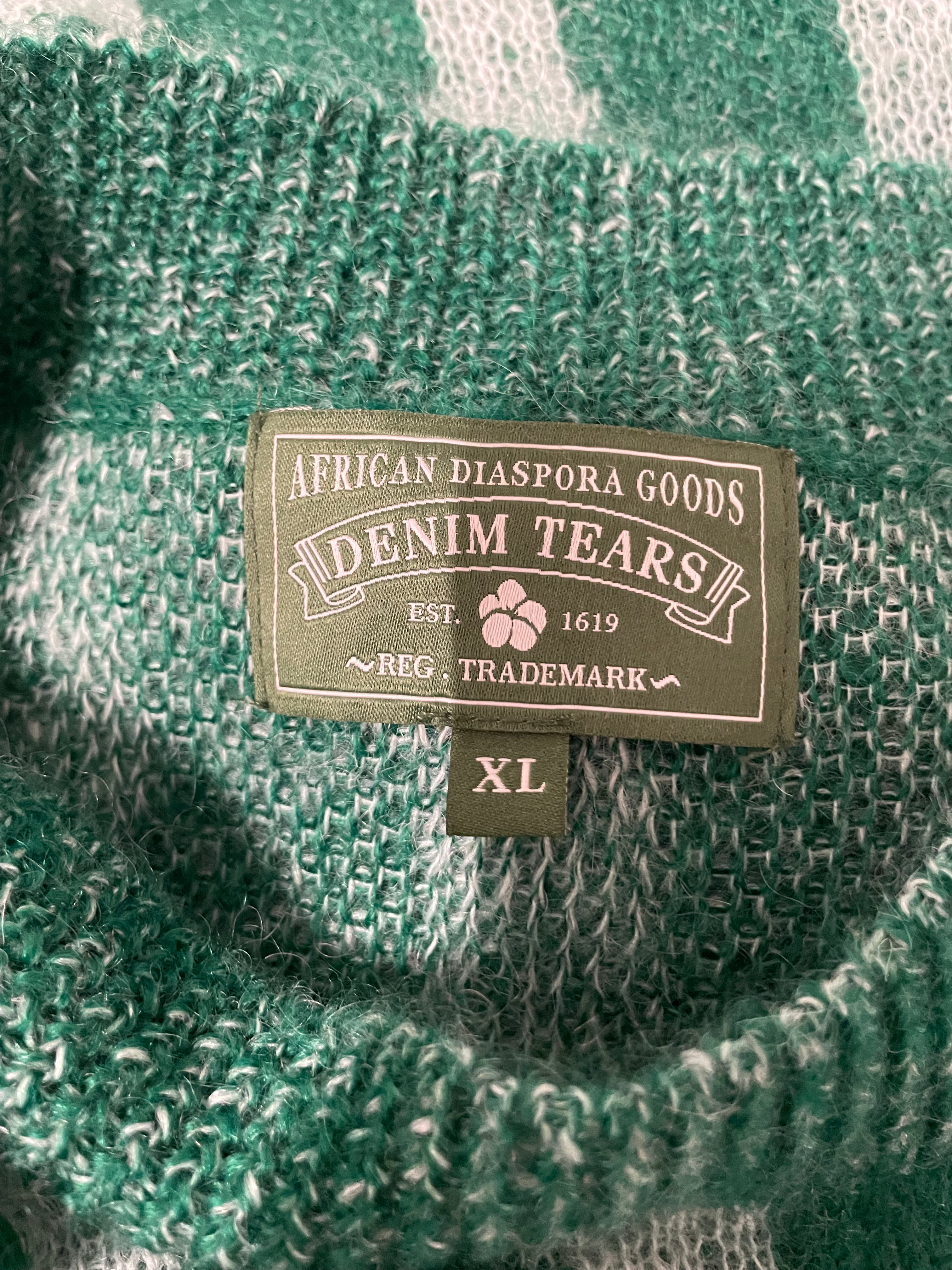 DENIM TEARS/Sweater/XL/All Over Print/Mohair/GRN/RIND SWEATER view 3
