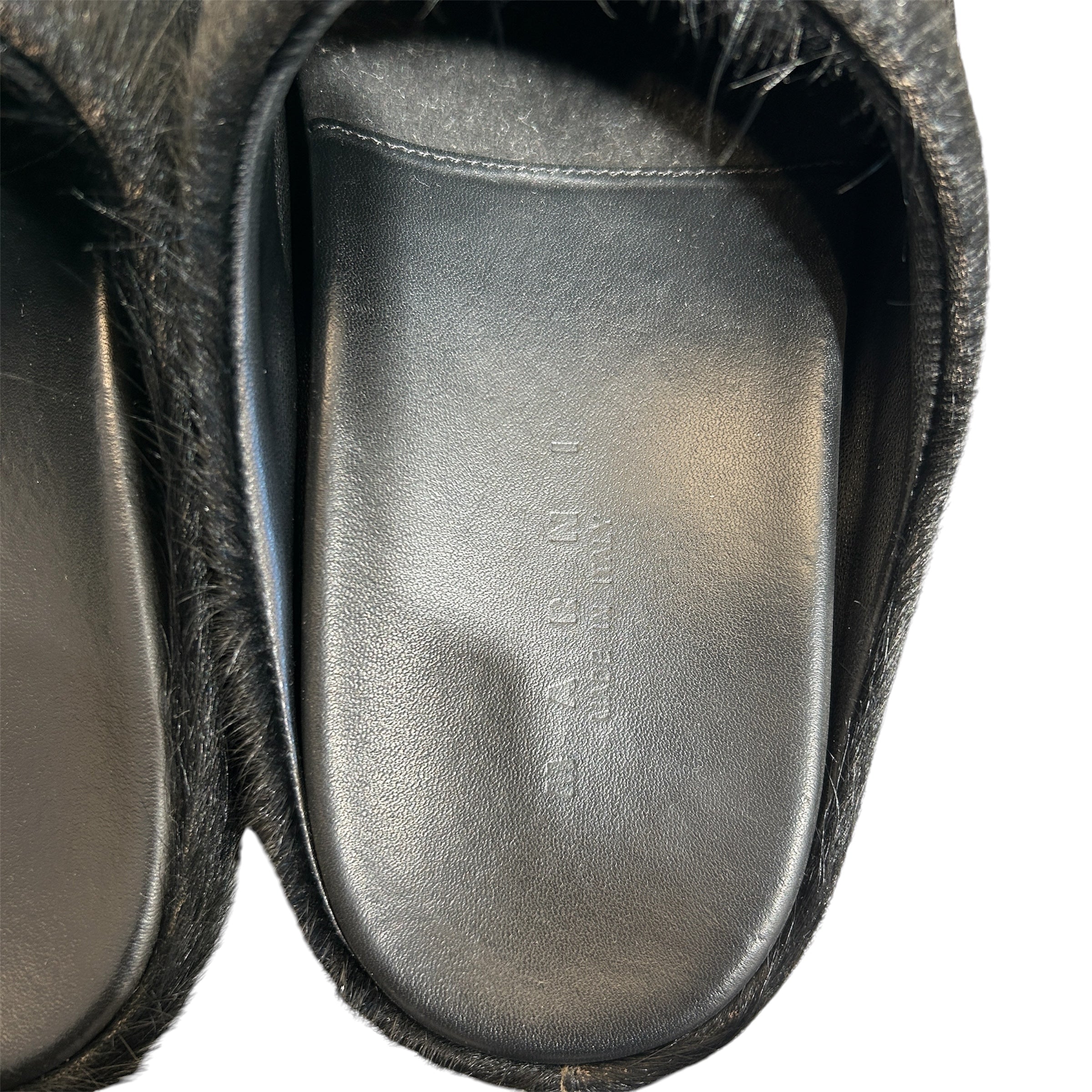 MARNI/Sandals/EU 43/Fur/BLK/FUR MULES view 3