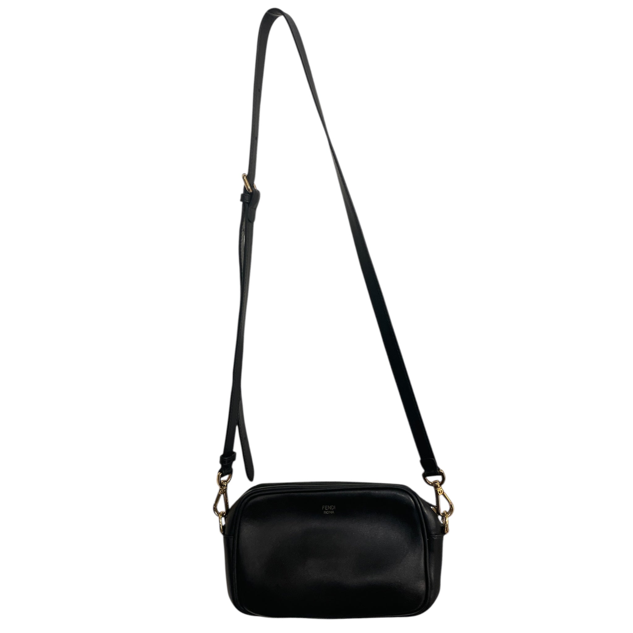 FENDI/Cross Body Bag/Leather/BLK/ENTRUPY#6RGQRDV/ FRONT MONOGRA view 2