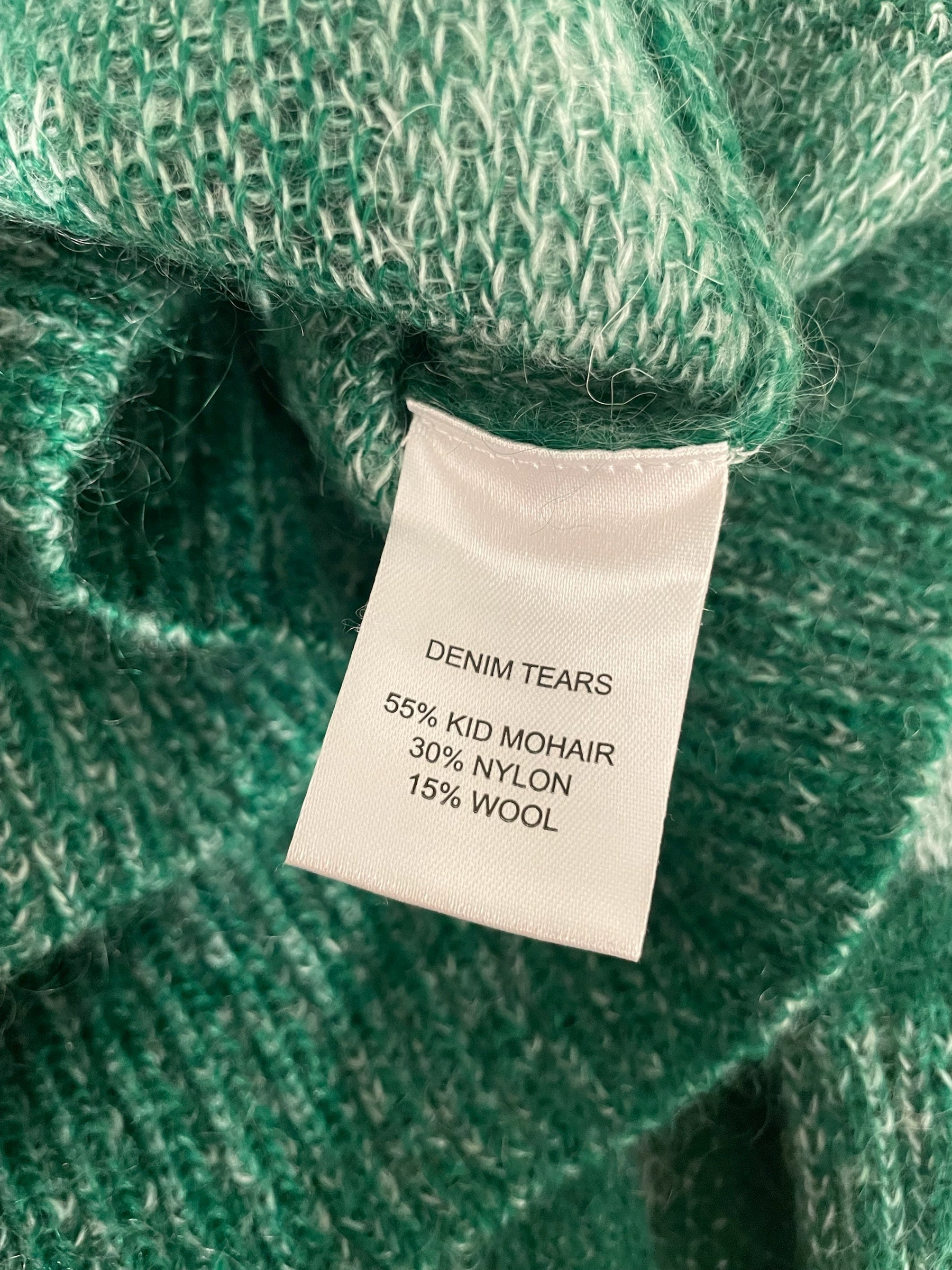DENIM TEARS/Sweater/XL/All Over Print/Mohair/GRN/RIND SWEATER view 4