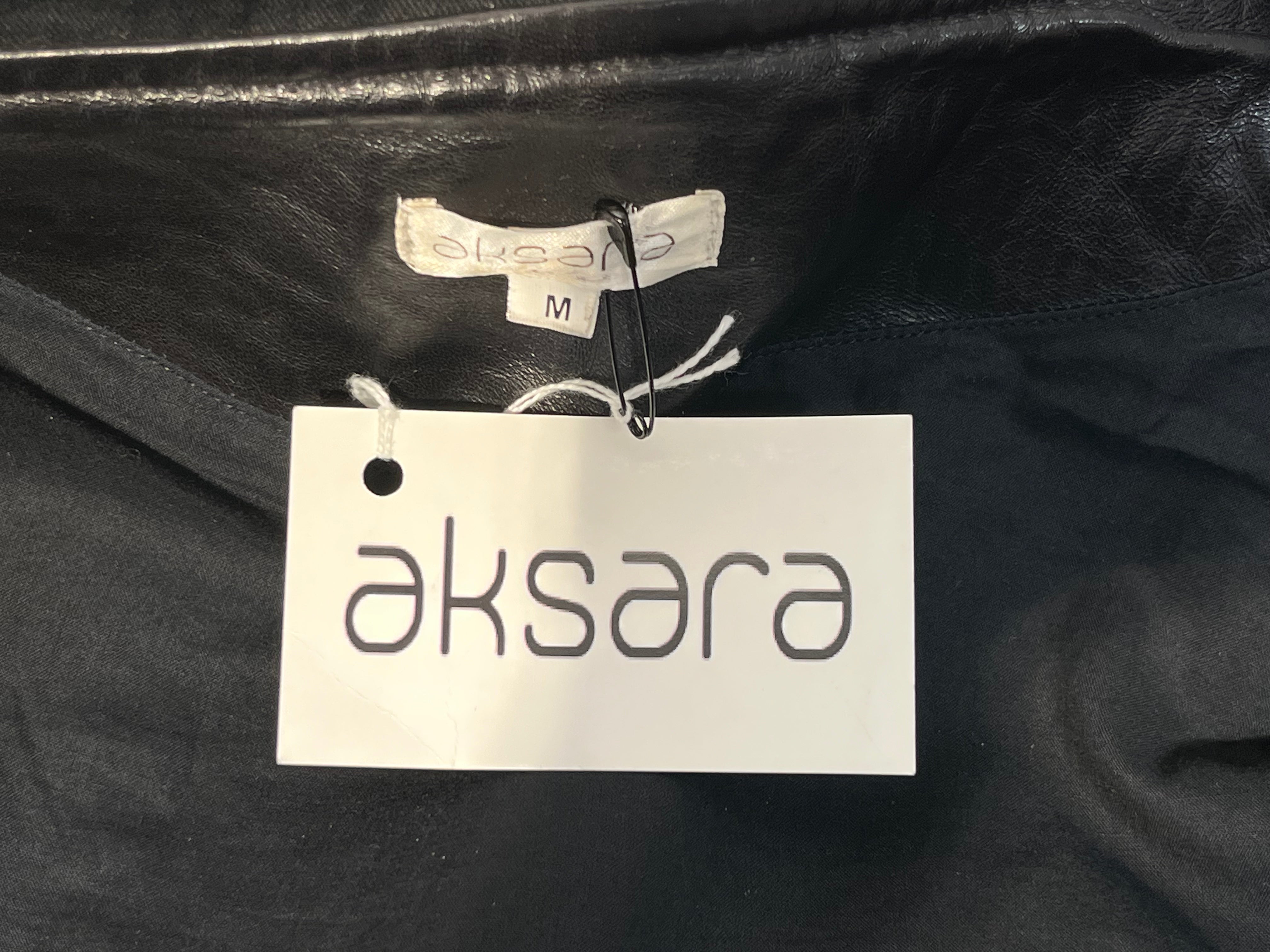 Aksara/Leather Jkt/M/Leather/BLK/wick view 4