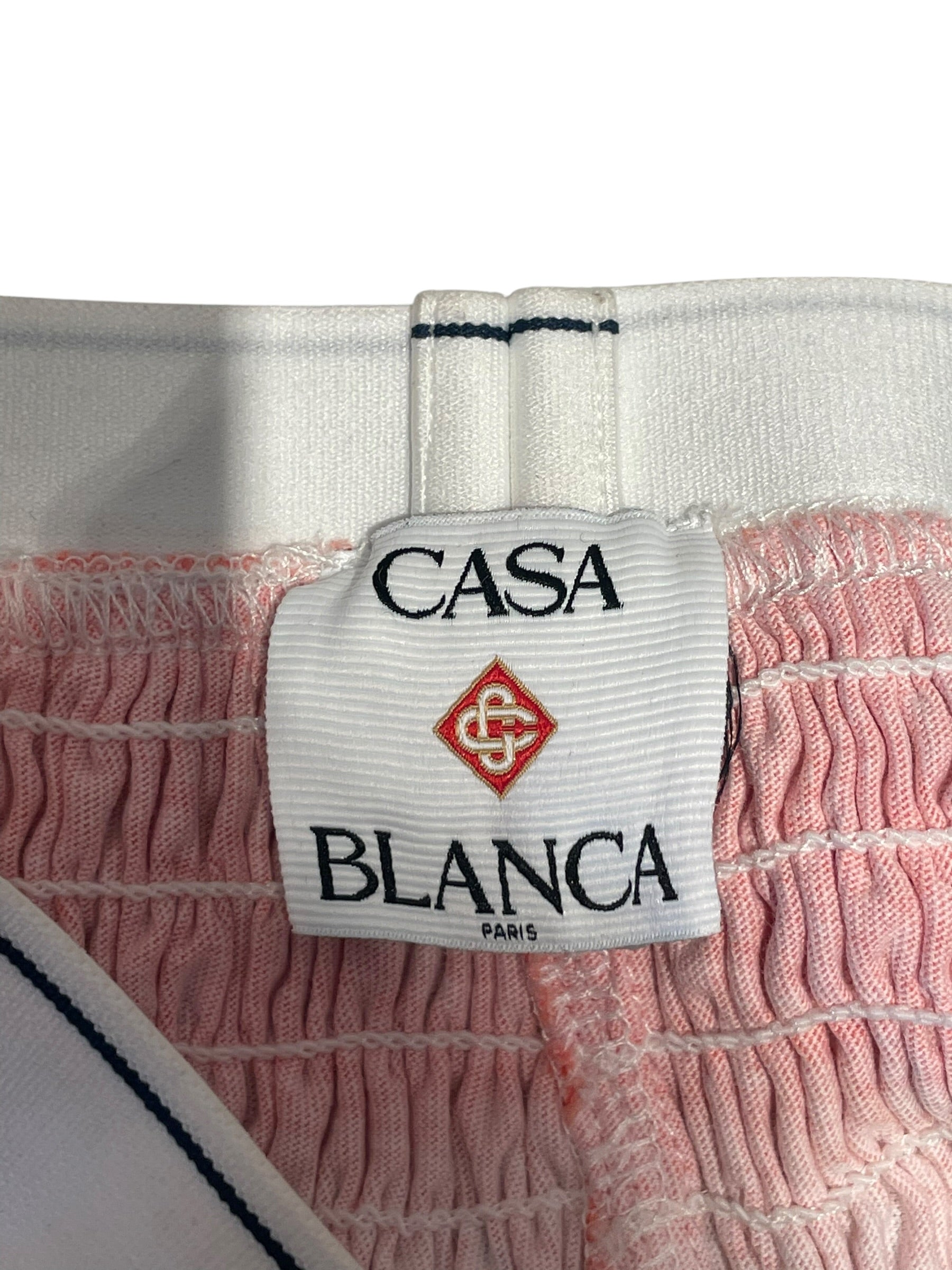CASABLANCA/Shorts/M/Stripe/BLU/Gradient Smocked Ruffle Shorts view 3