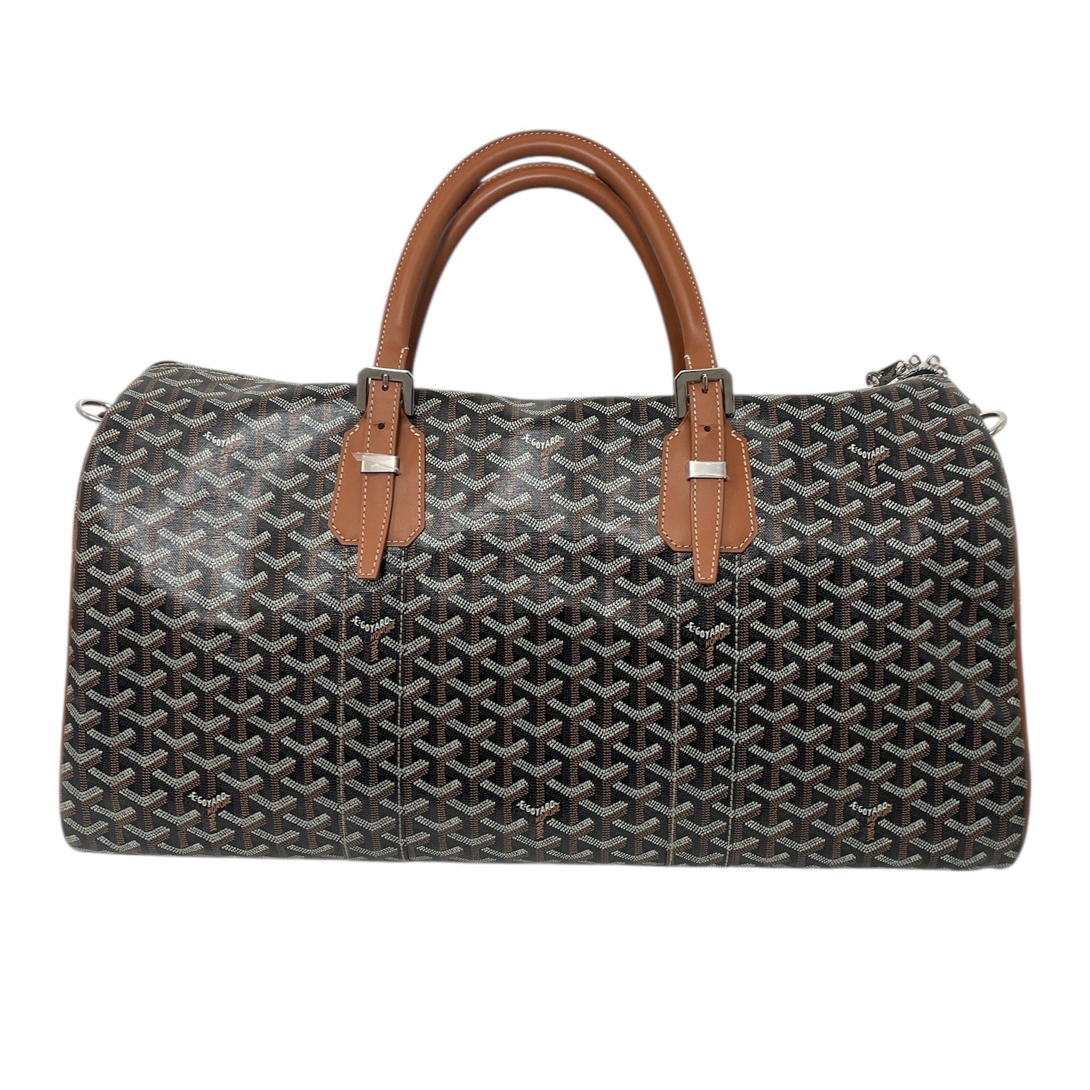 GOYARD/Boston Bag/Monogram/Leather/BLK/BOSTON 50 DUFFLE BAG view 1