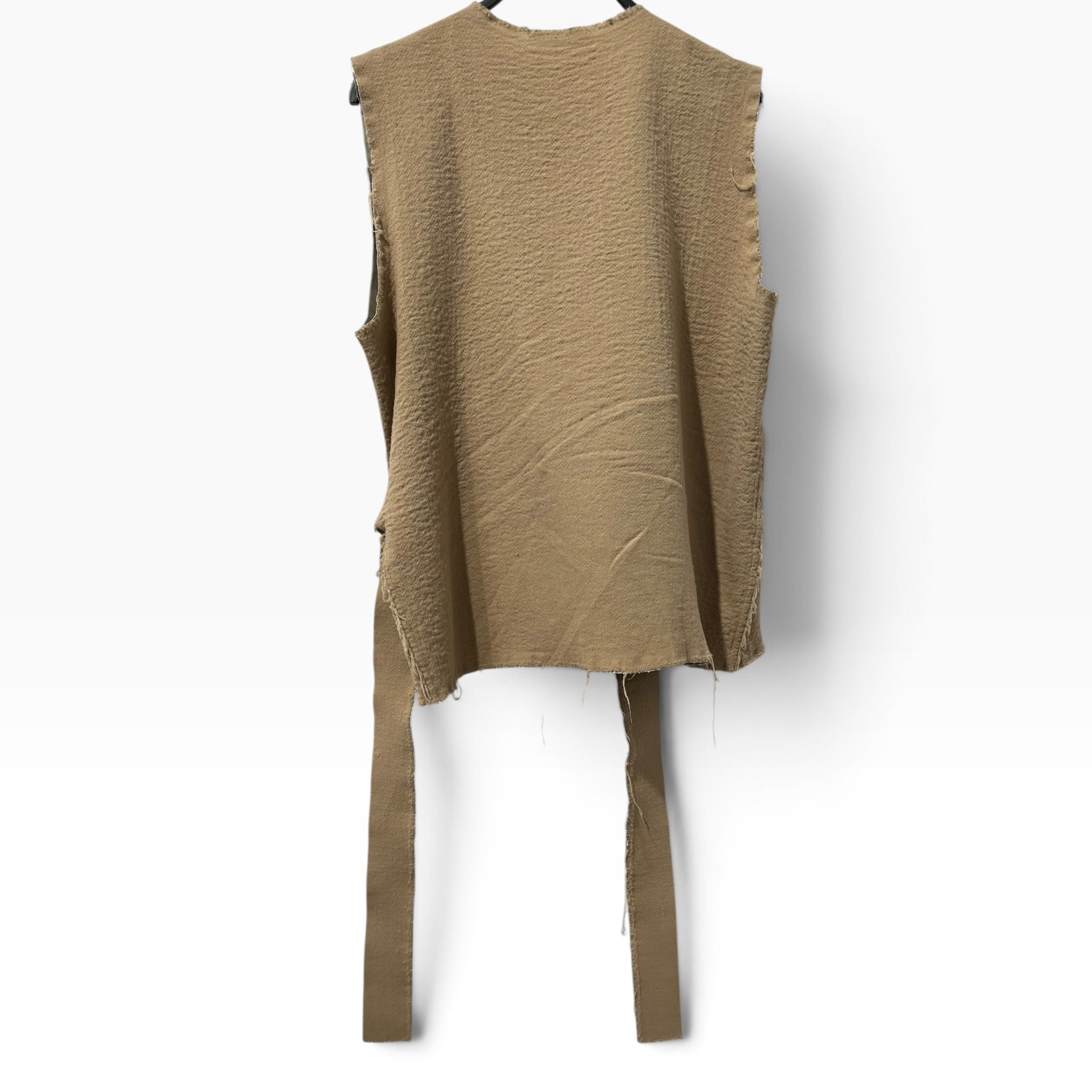 JW ANDERSON(J.W.ANDERSON)/Vest/2/Wool/CRM/FRONT TIE SMOCK VEST view 3