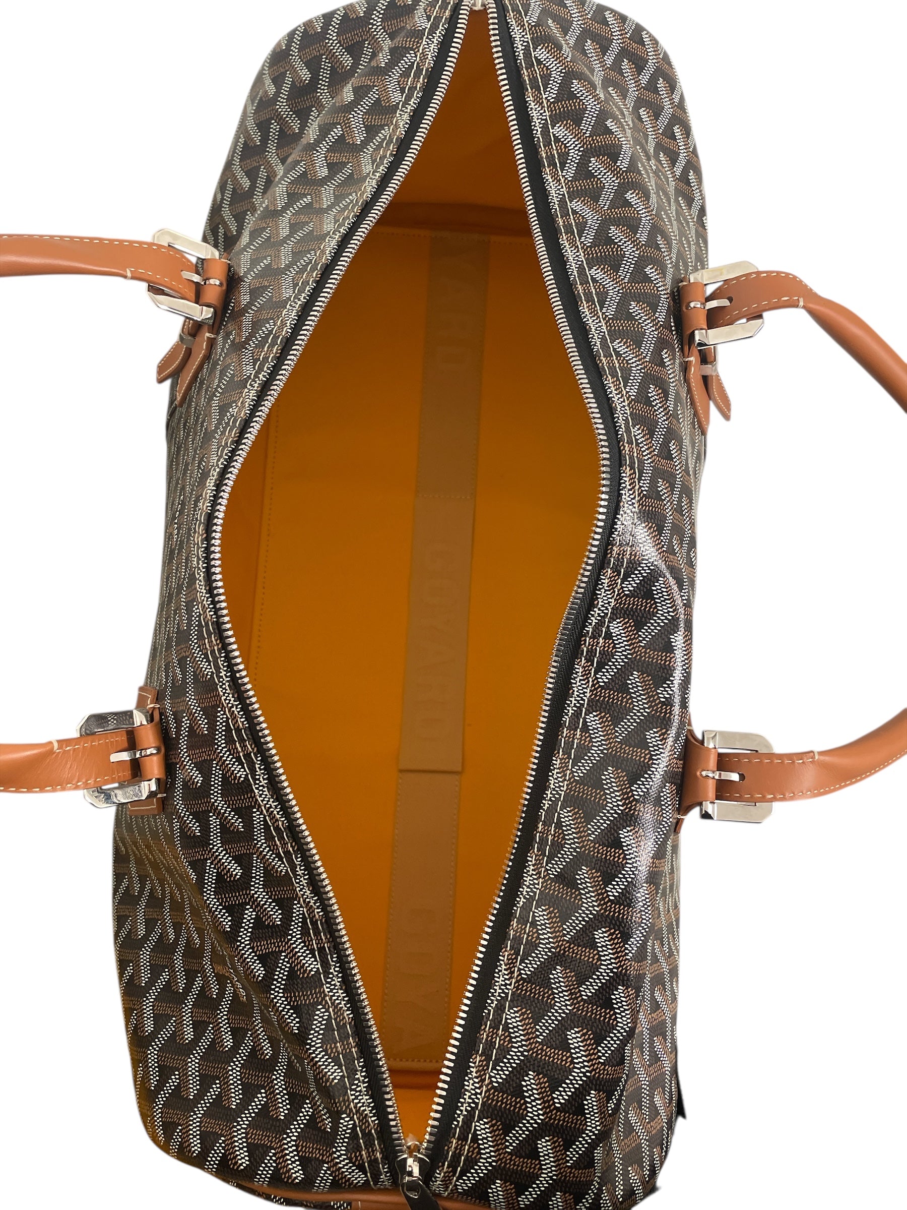 GOYARD/Boston Bag/Monogram/Leather/BLK/BOSTON 50 DUFFLE BAG view 4