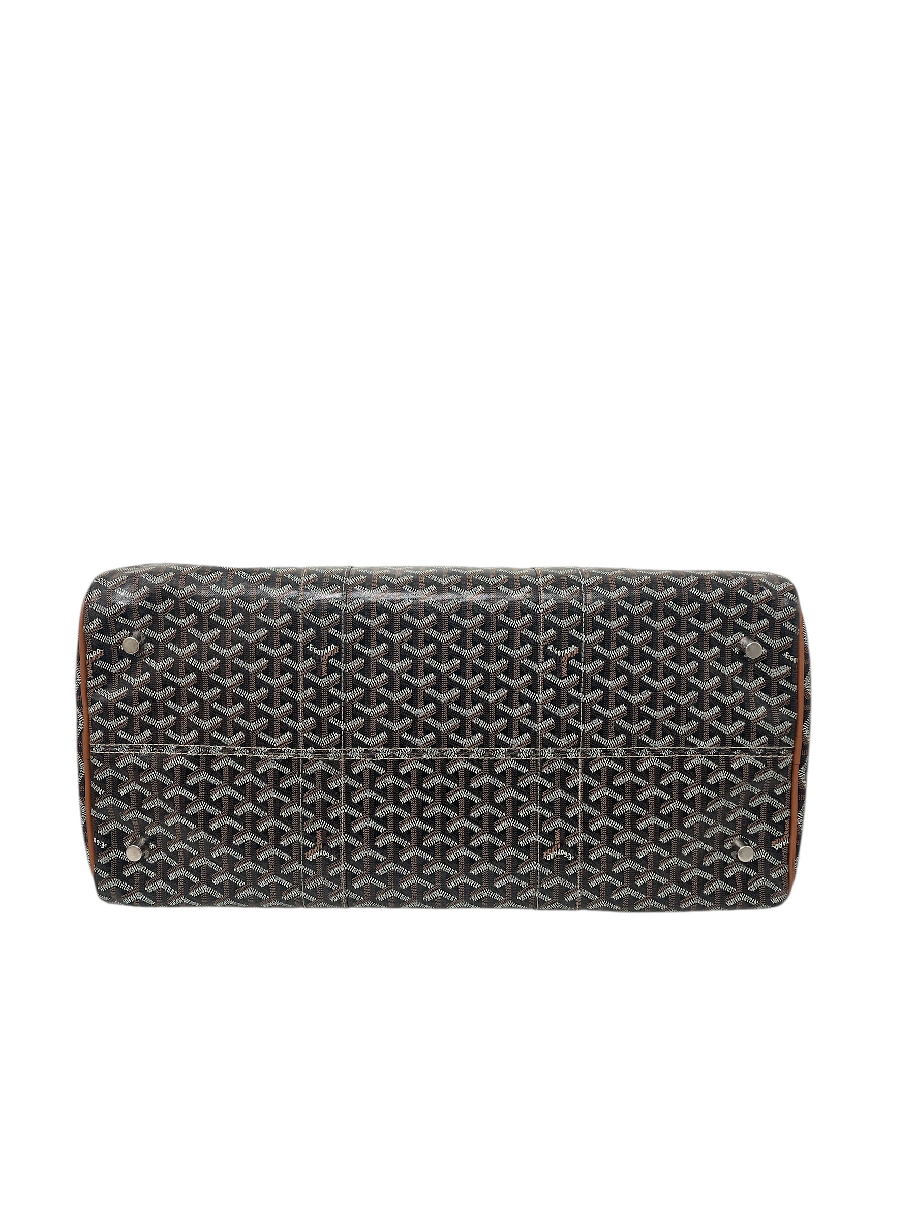 GOYARD/Boston Bag/Monogram/Leather/BLK/BOSTON 50 DUFFLE BAG view 5