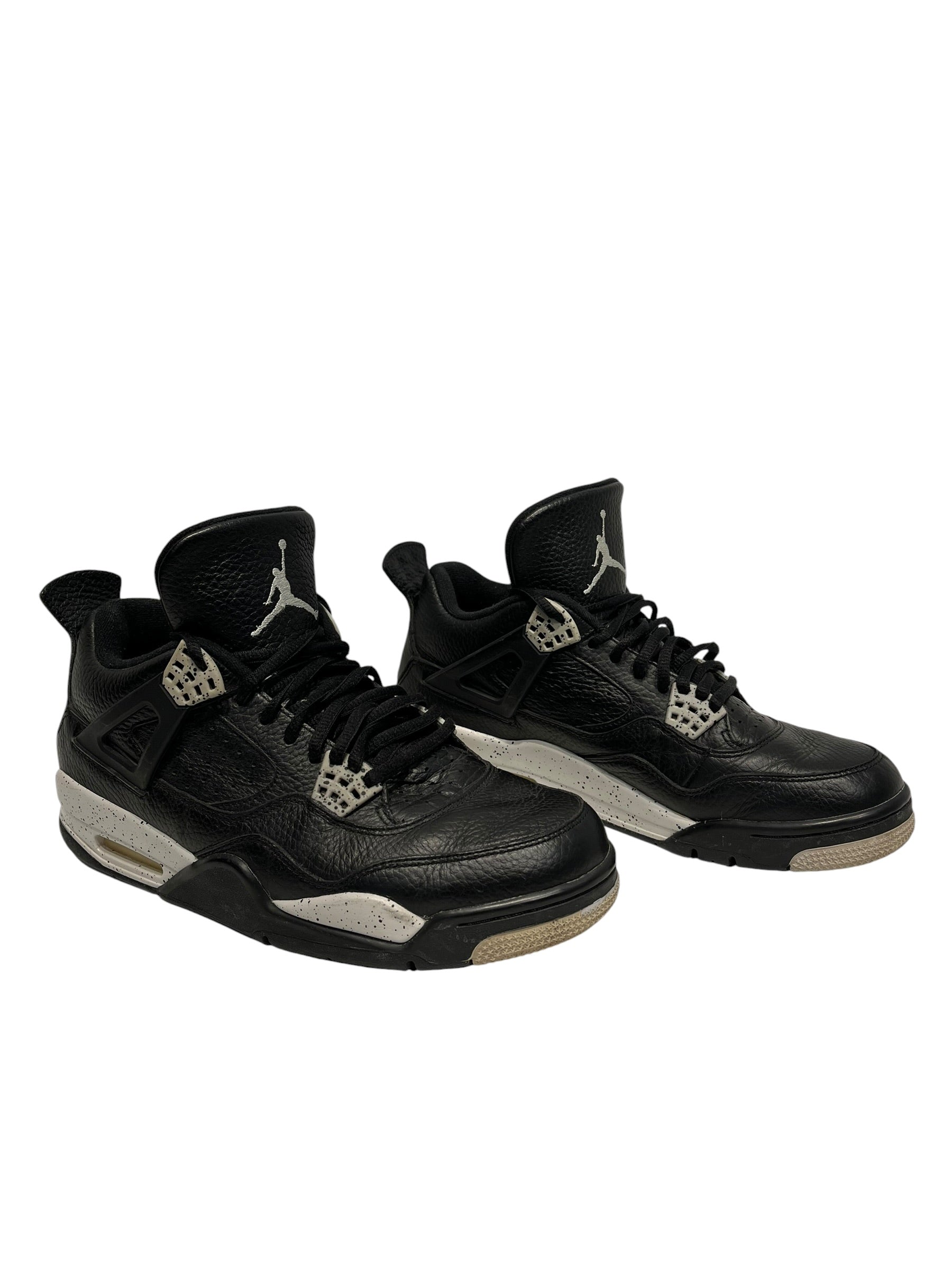 NIKE/AIR JORDAN 4 RETRO LS/Low-Sneakers/US 9/Cotton/BLK/314254-003 view 1