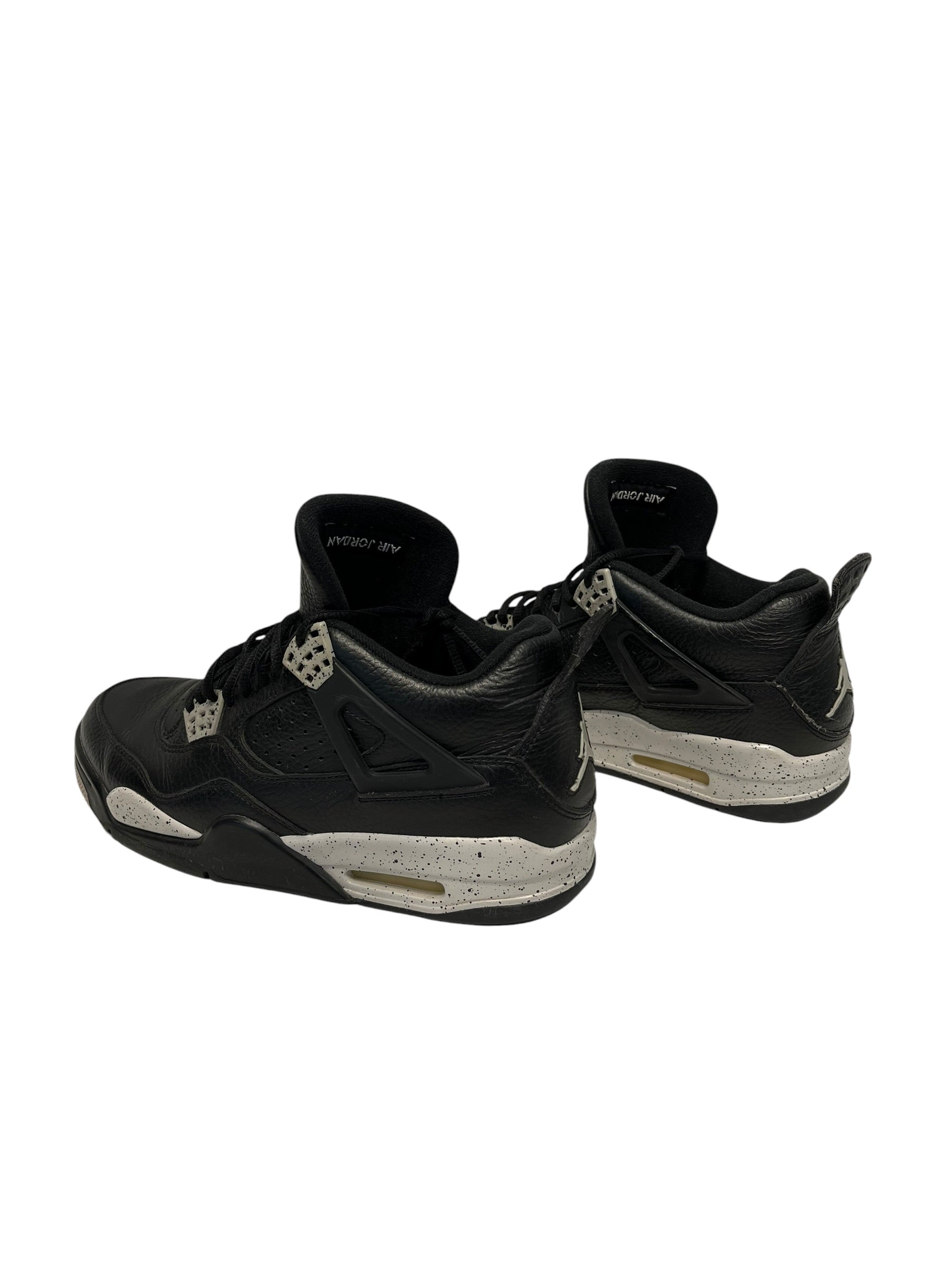 NIKE/AIR JORDAN 4 RETRO LS/Low-Sneakers/US 9/Cotton/BLK/314254-003 view 2