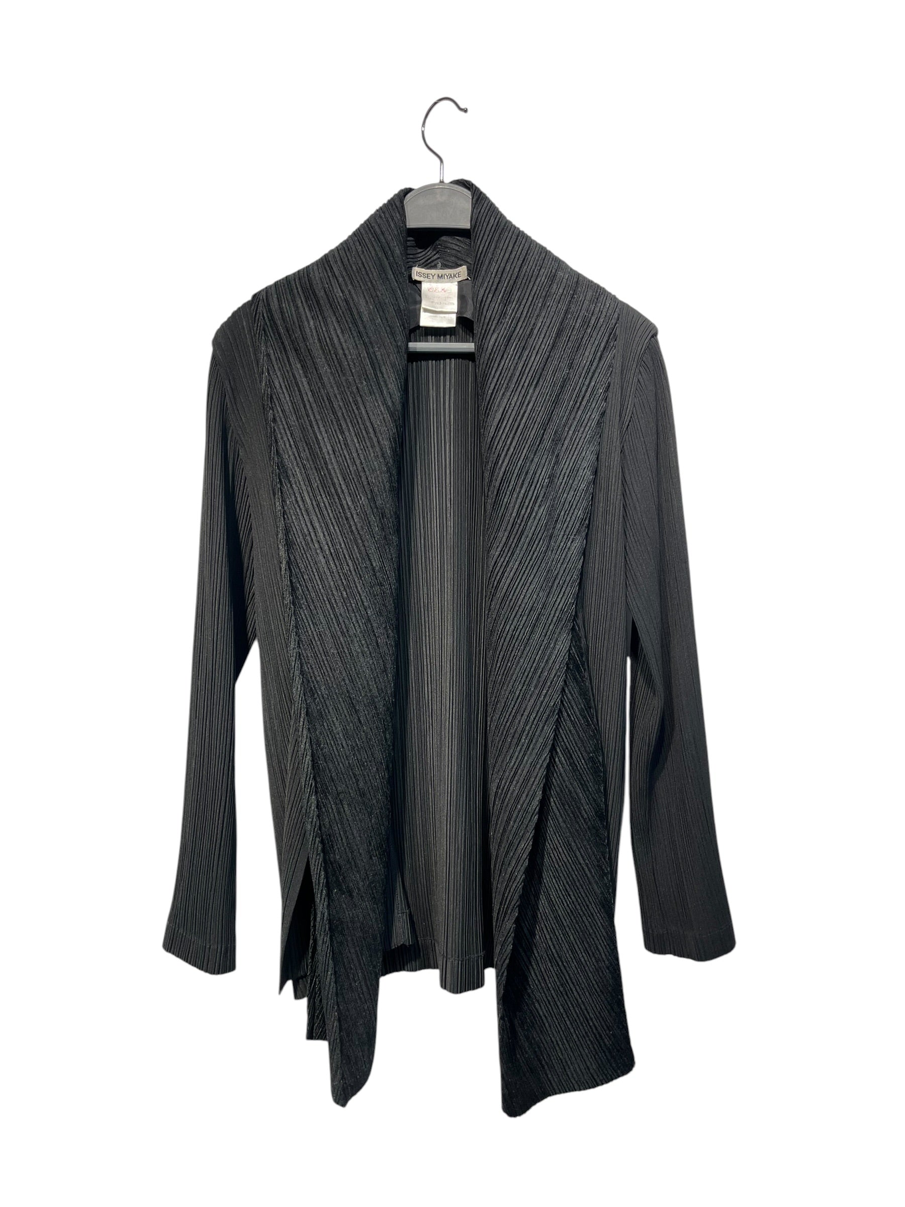 ISSEY MIYAKE/Heavy Cardigan/S/BLK/ view 2