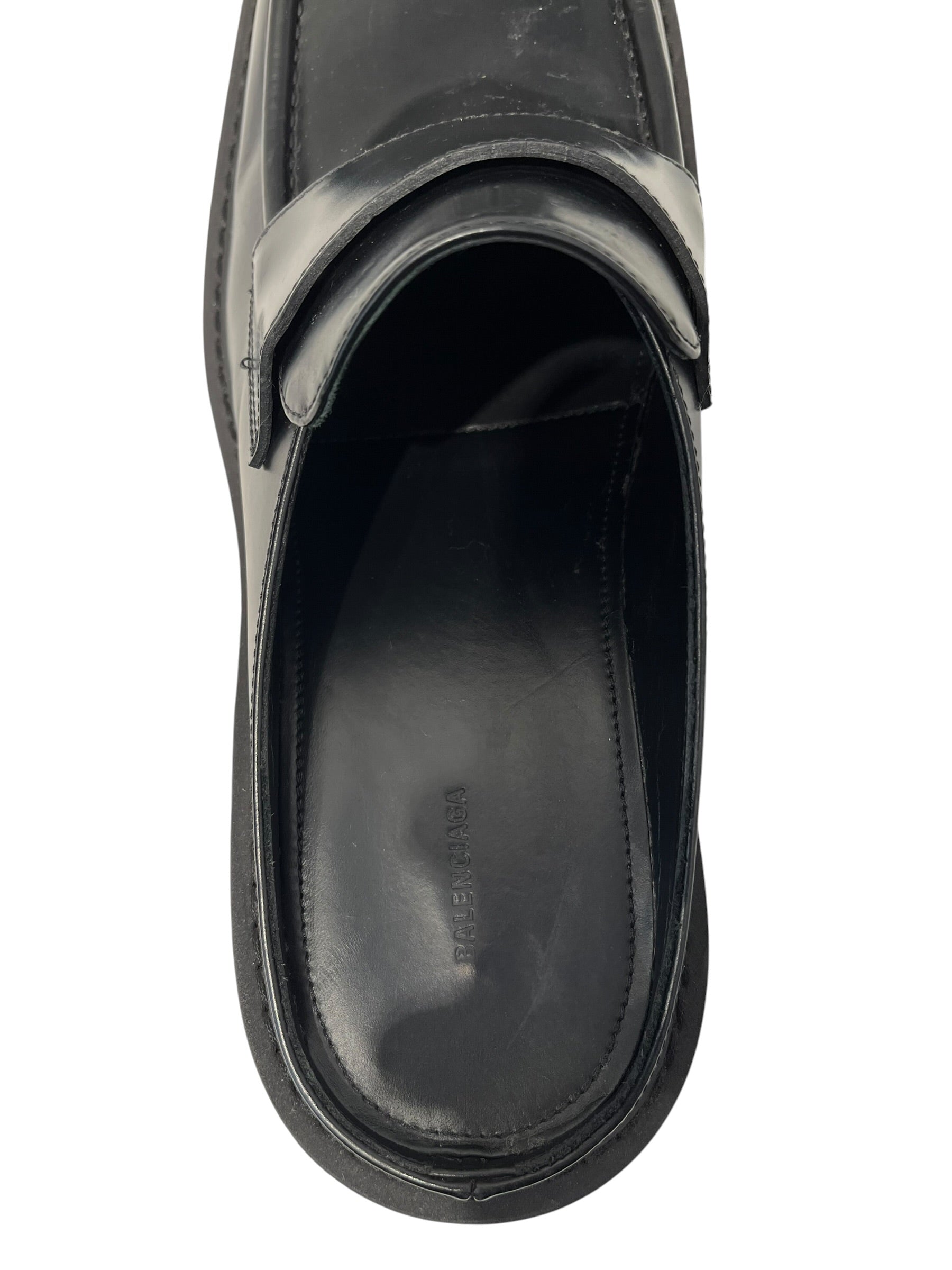 BALENCIAGA/Loafers/EU 43/Leather/BLK/INSPECTOR MULES view 3