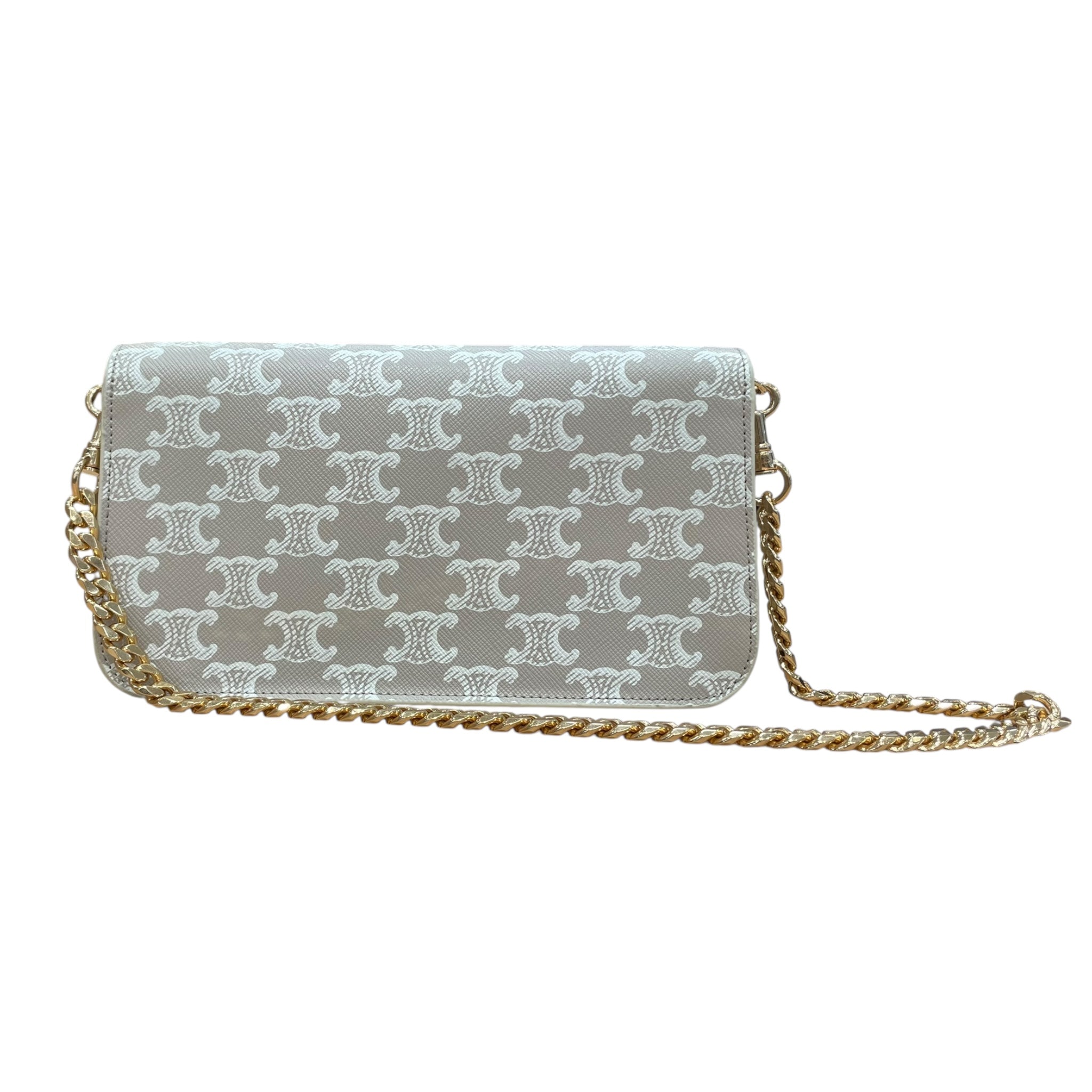 CELINE/Clutch Bag/Monogram/Leather/BEG/ view 2