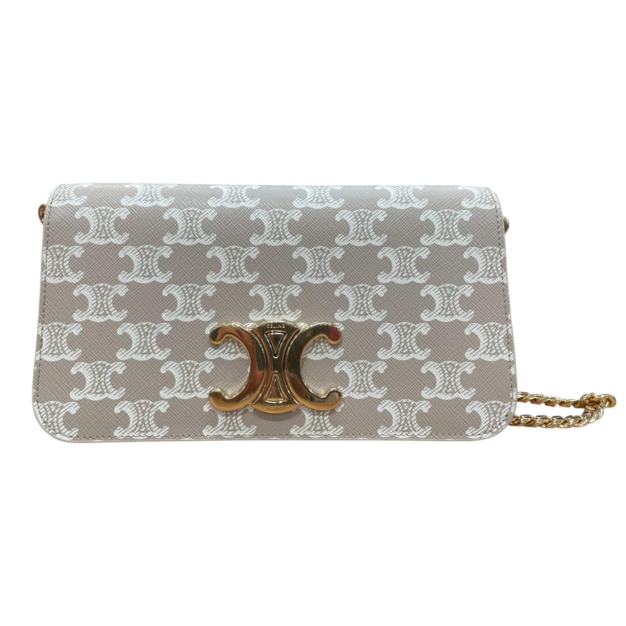 CELINE/Clutch Bag/Monogram/Leather/BEG/ view 1