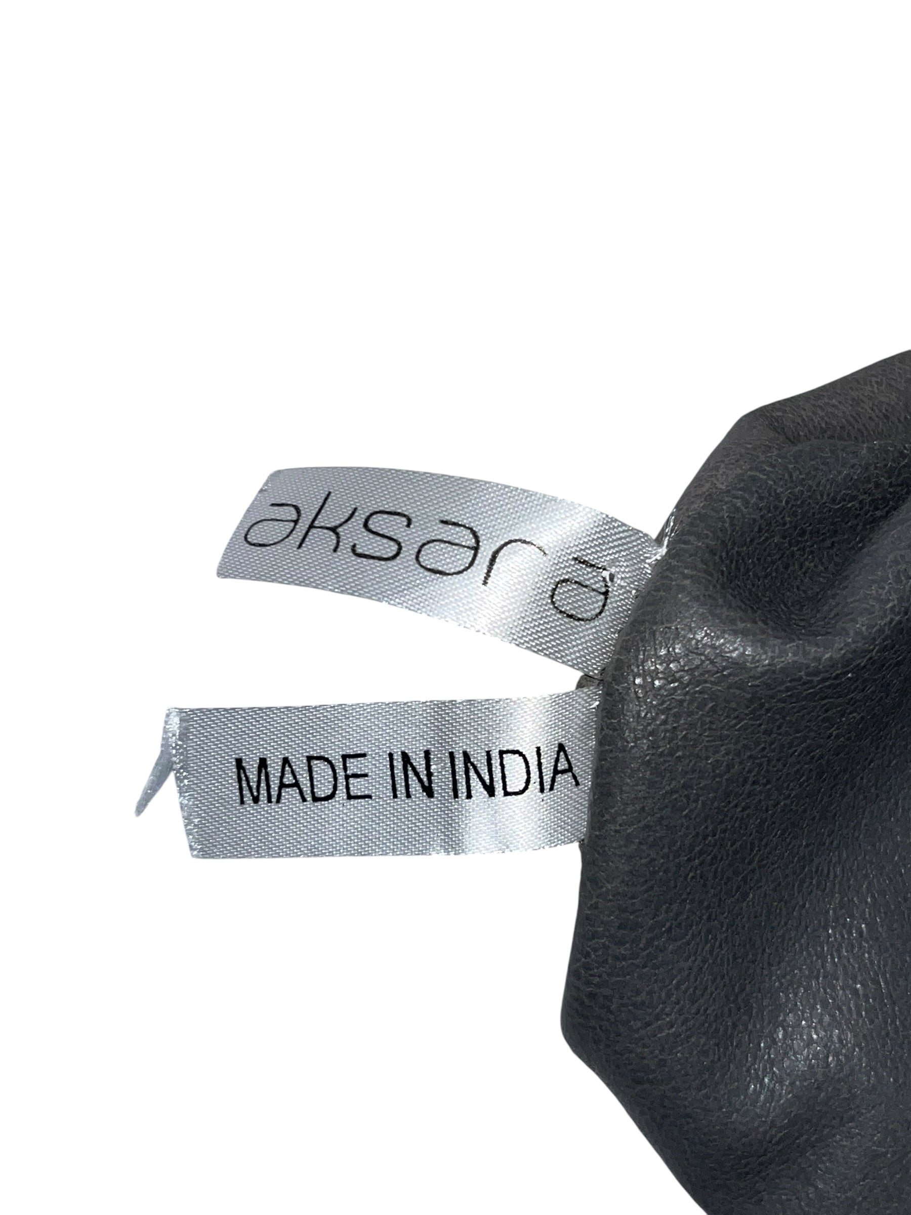 AKSARA/Coat/S/Leather/GRY/ view 3