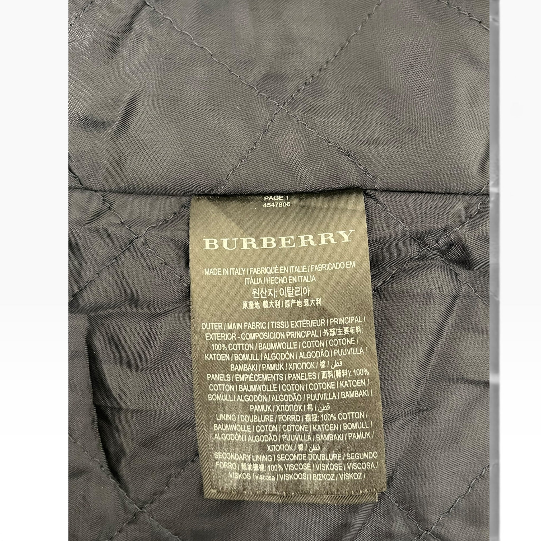 BURBERRY LONDON/Trench Coat/M/Cotton/BEG/Single Breasted/BURBERRYS CREST INTERIOR view 7