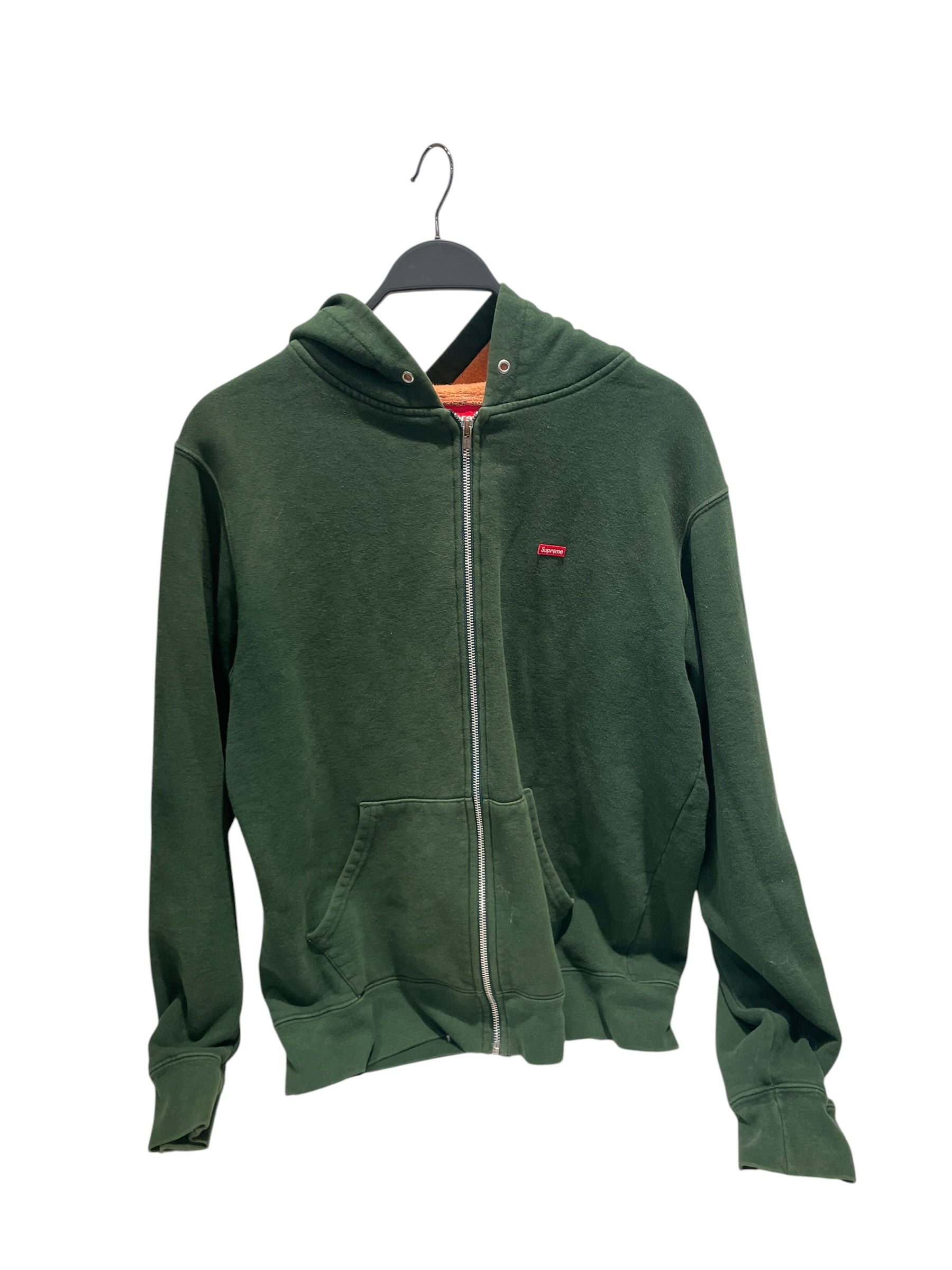 Supreme/Hoodie/M/Cotton/GRN/contrast inner view 1