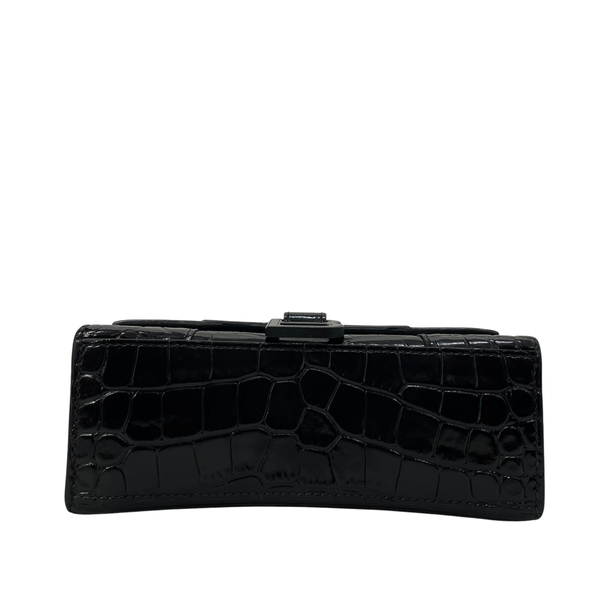 BALENCIAGA/Tote Bag/Leather/BLK/hourglass xs view 5