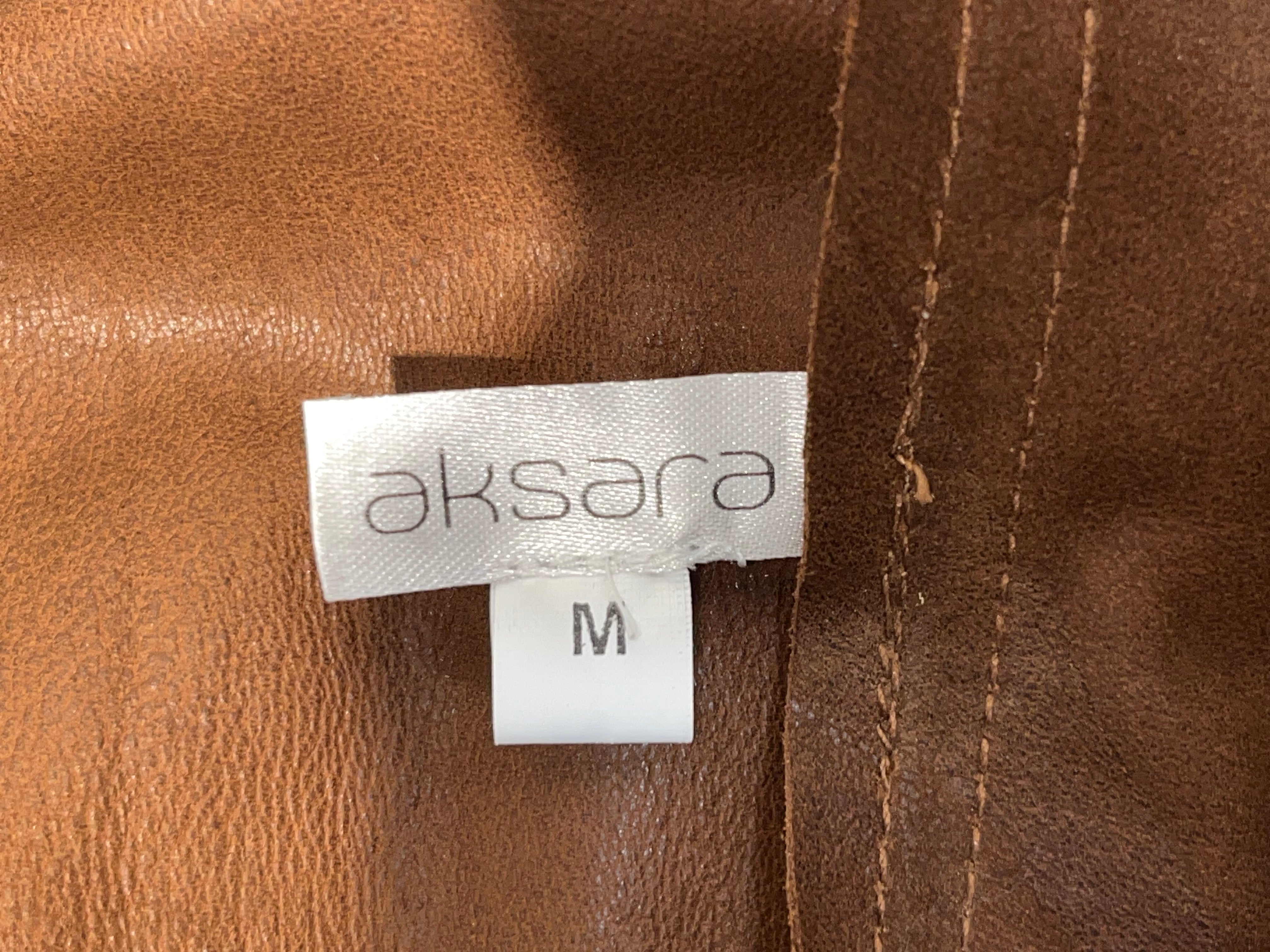 AKSARA/Coat/S/Leather/BRW/ view 3