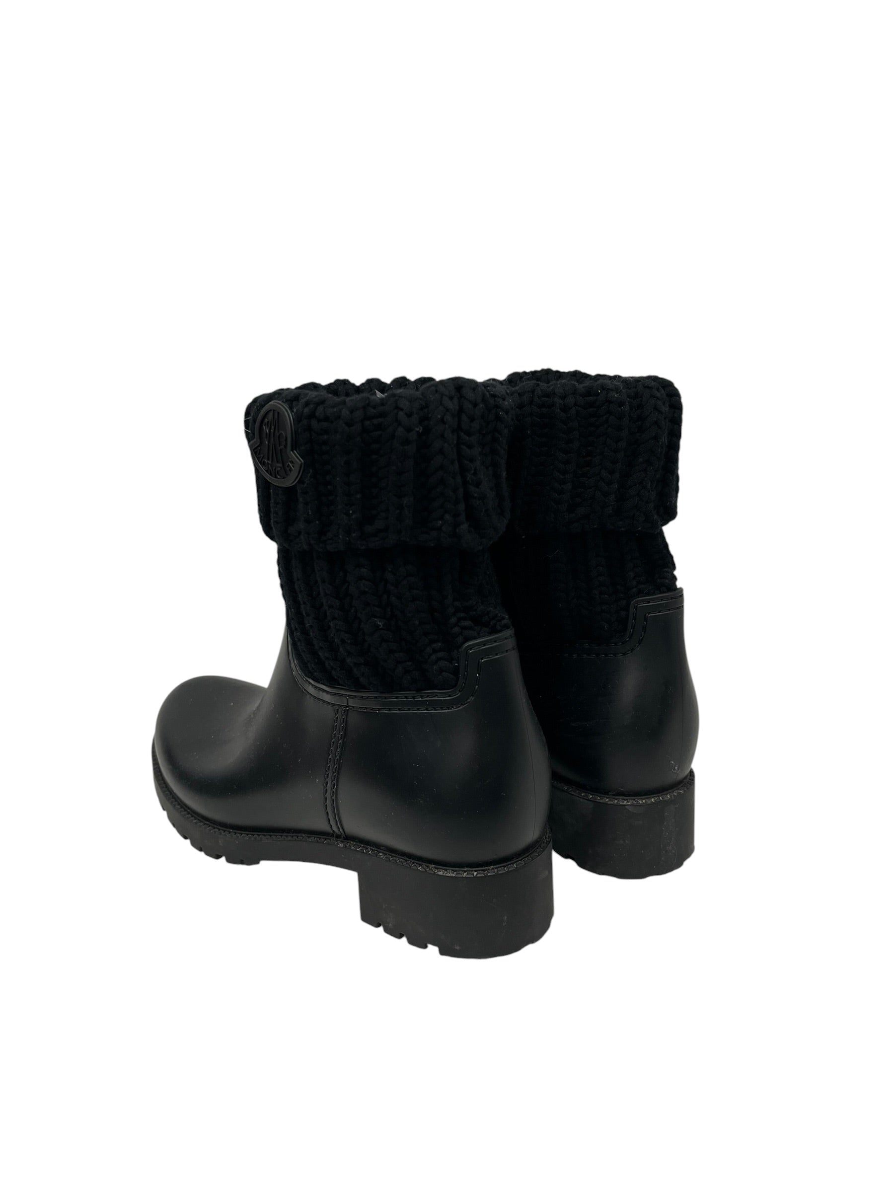 MONCLER/Boots/EU 38/Polyester/BLK/HAND KNIT UPPER view 2
