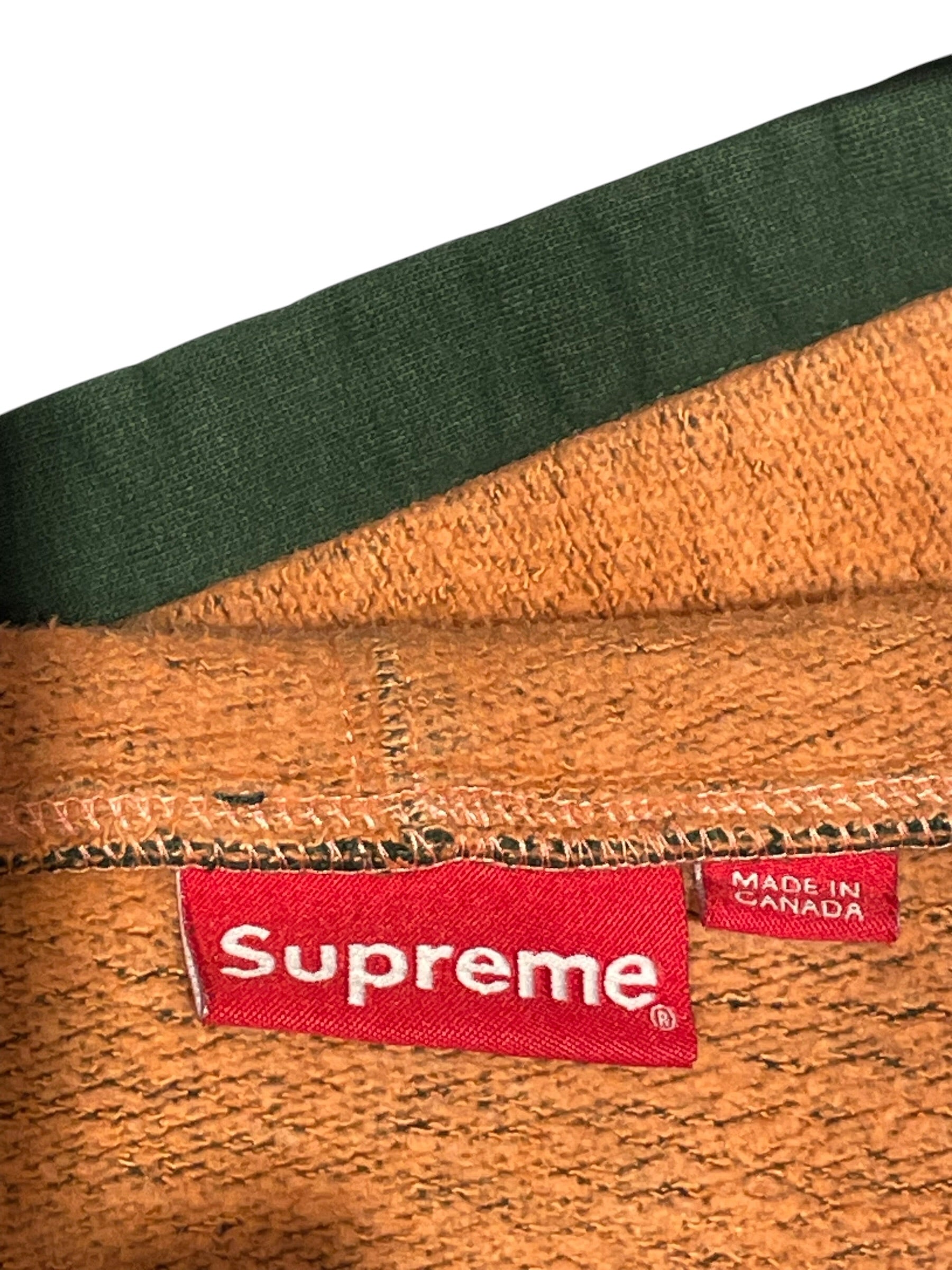 Supreme/Hoodie/M/Cotton/GRN/contrast inner view 3