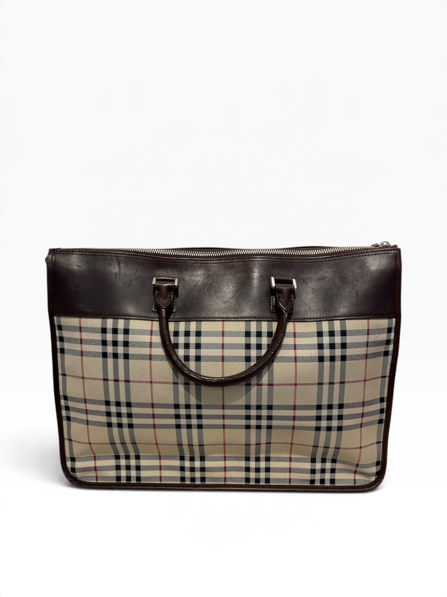 BURBERRY/Tote Bag/Plaid/Acrylic/BRW/ view 2