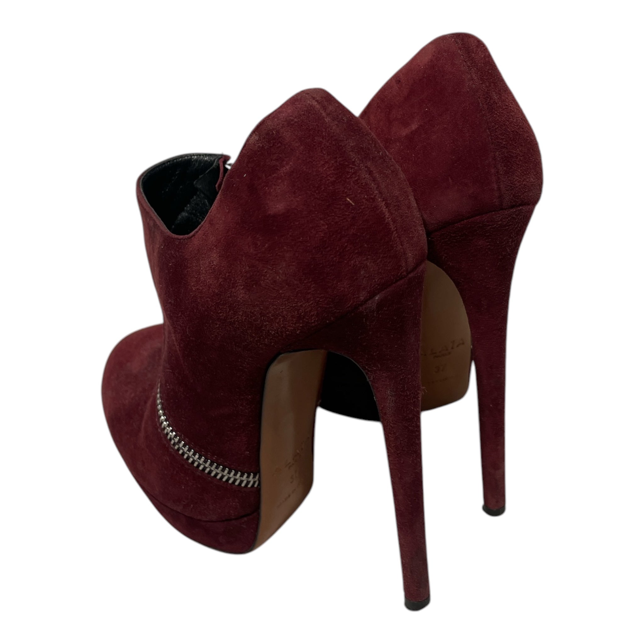 ALAIA/Heels/EU 37/Suede/BRD/ZIP PUMP view 2