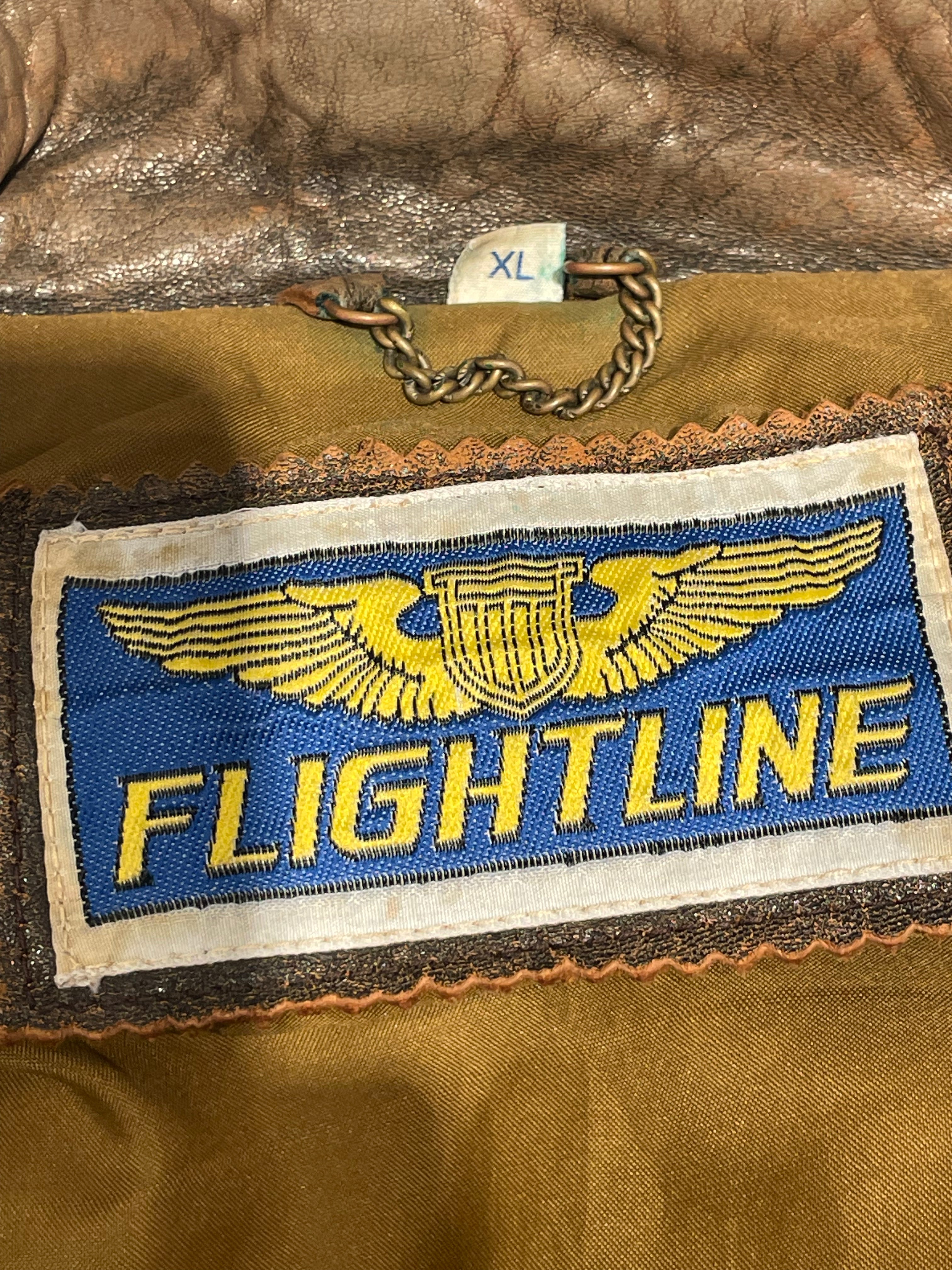 Vintage/Leather Jkt/XL/Leather/BRW/Flightline view 3