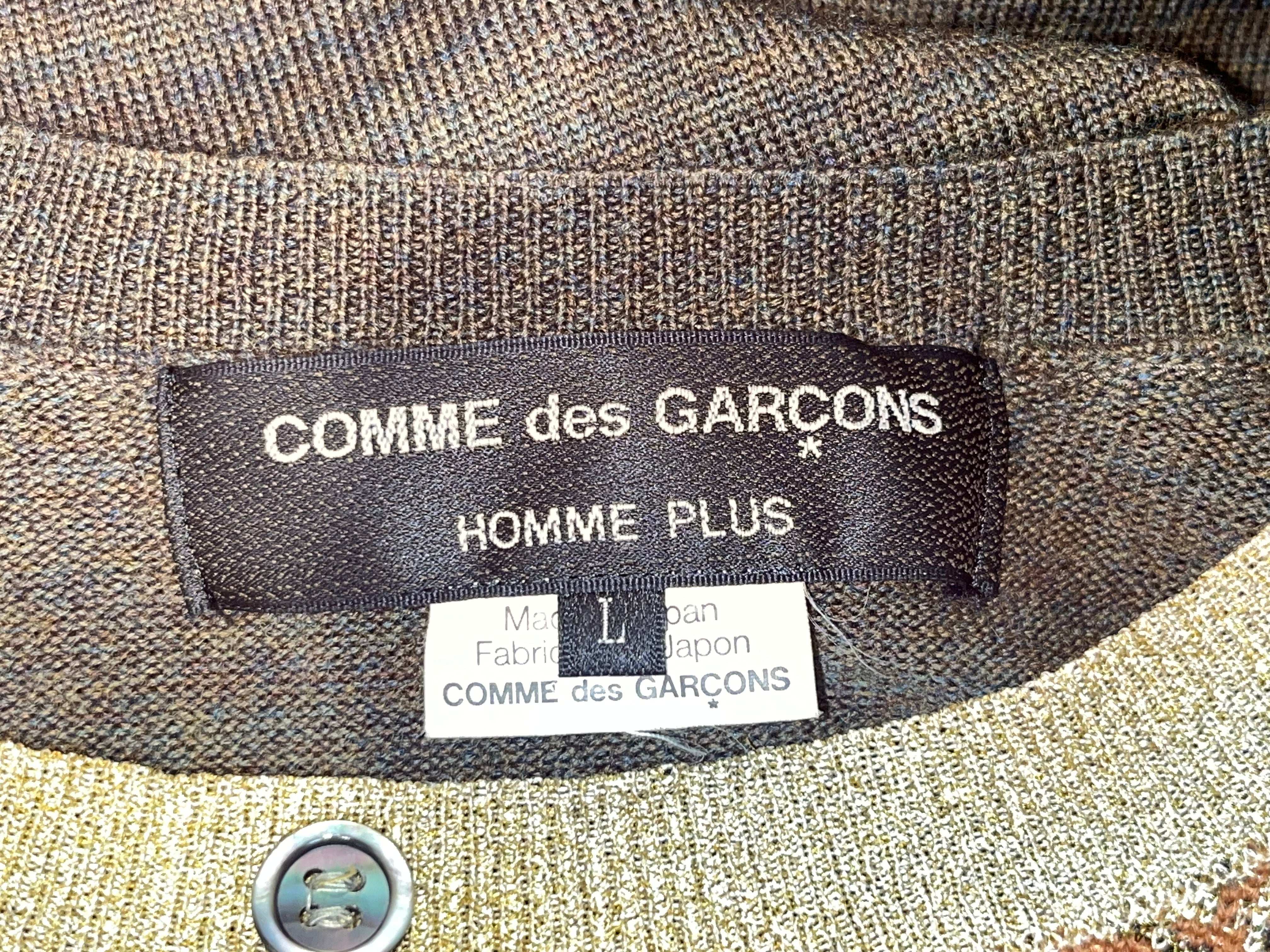 COMME des GARCONS HOMME PLUS/Cardigan/L/Animal Pattern/Wool/GLD/ view 3