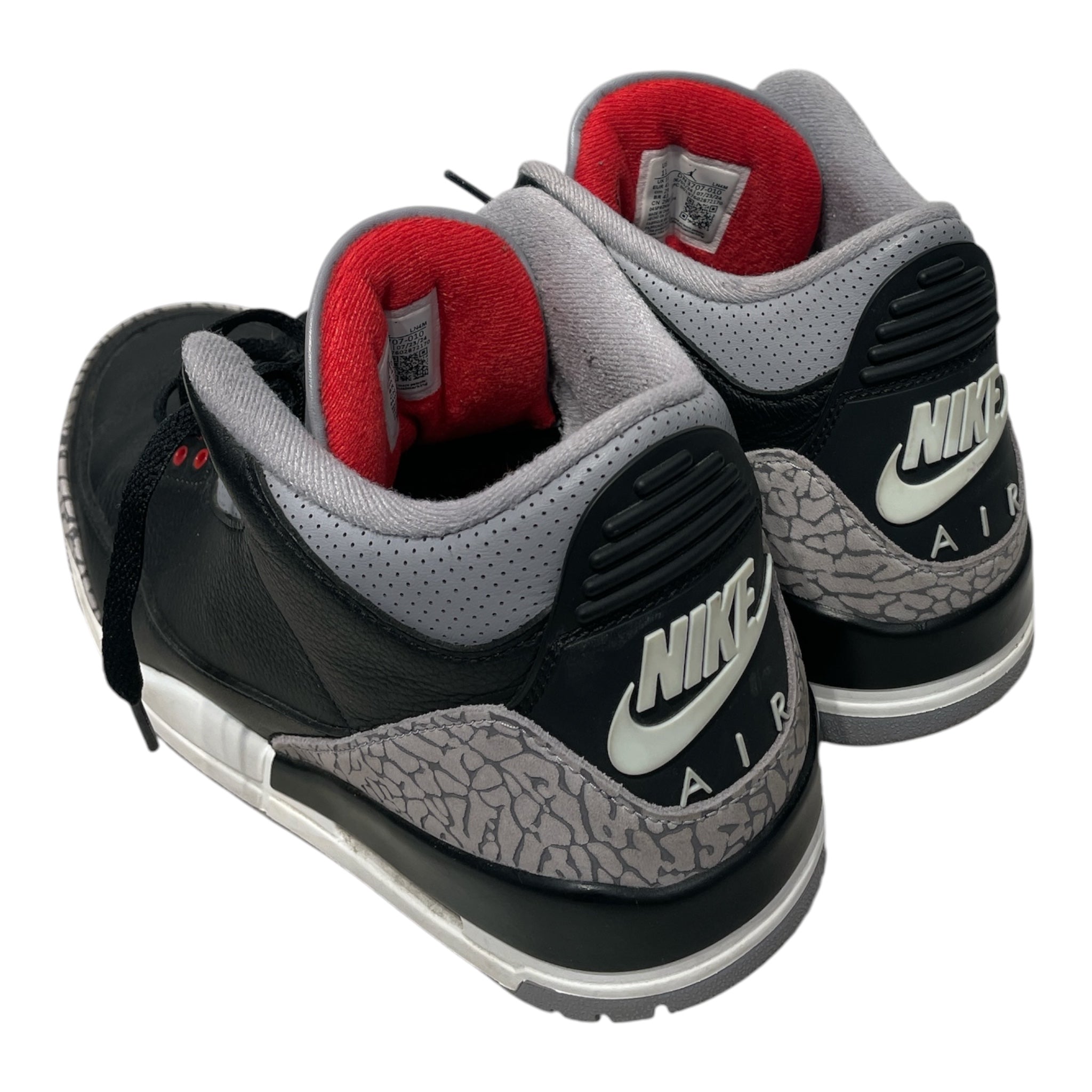 JORDAN BRAND/Hi-Sneakers/US 11/Leather/BLK/BLACK CEMENT 3 view 2