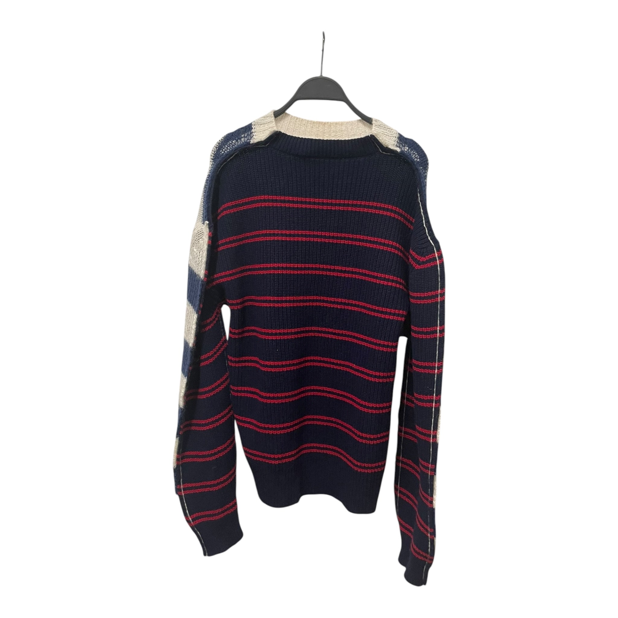 MARNI/Sweater/48/Stripe/Mohair/MLT/HALF N HALF/ STRIPED SWEATER view 1