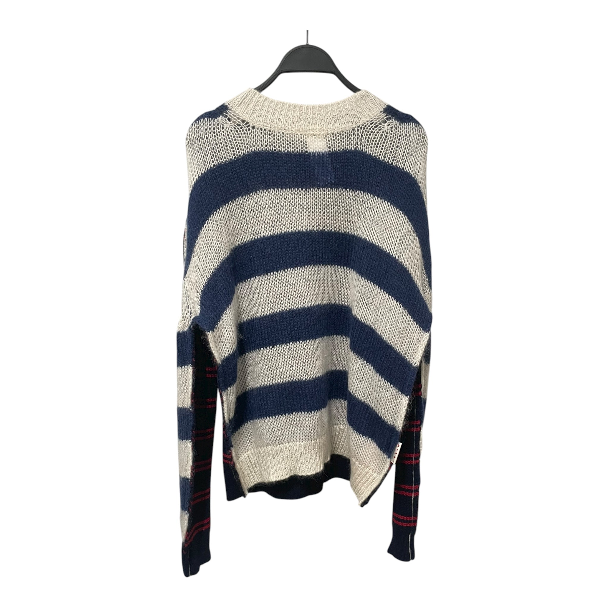 MARNI/Sweater/48/Stripe/Mohair/MLT/HALF N HALF/ STRIPED SWEATER view 2