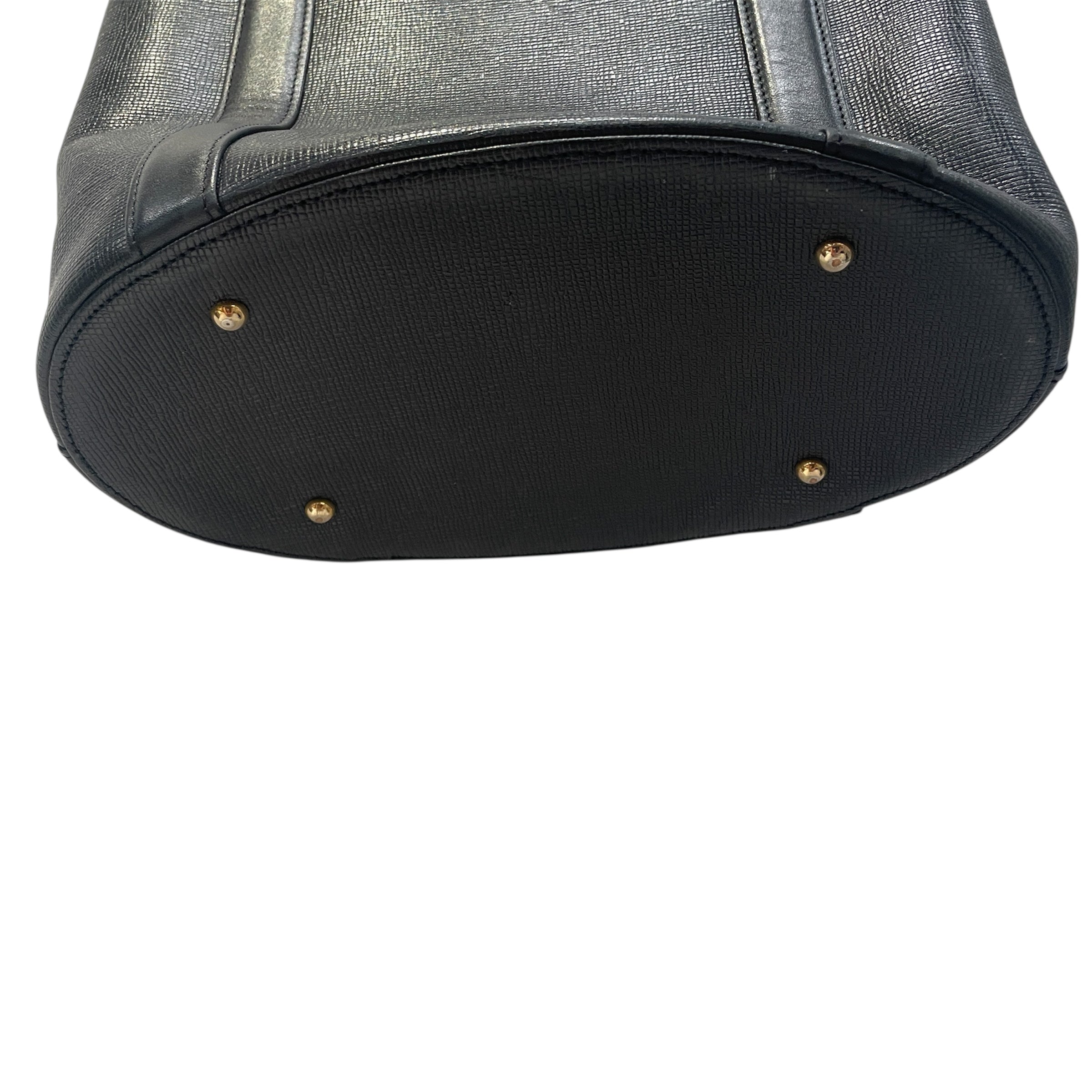 MCM/Hand Bag/Leather/BLK/Saffiano view 3