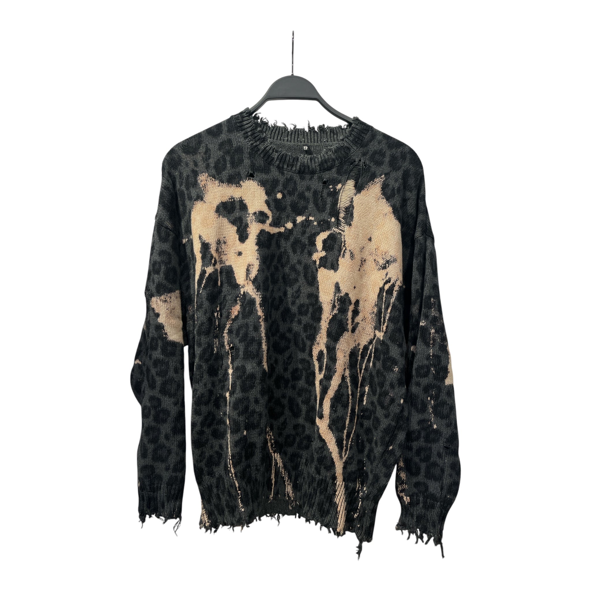 R13/Sweater/S/Animal Pattern/Cotton/GRY/ view 1
