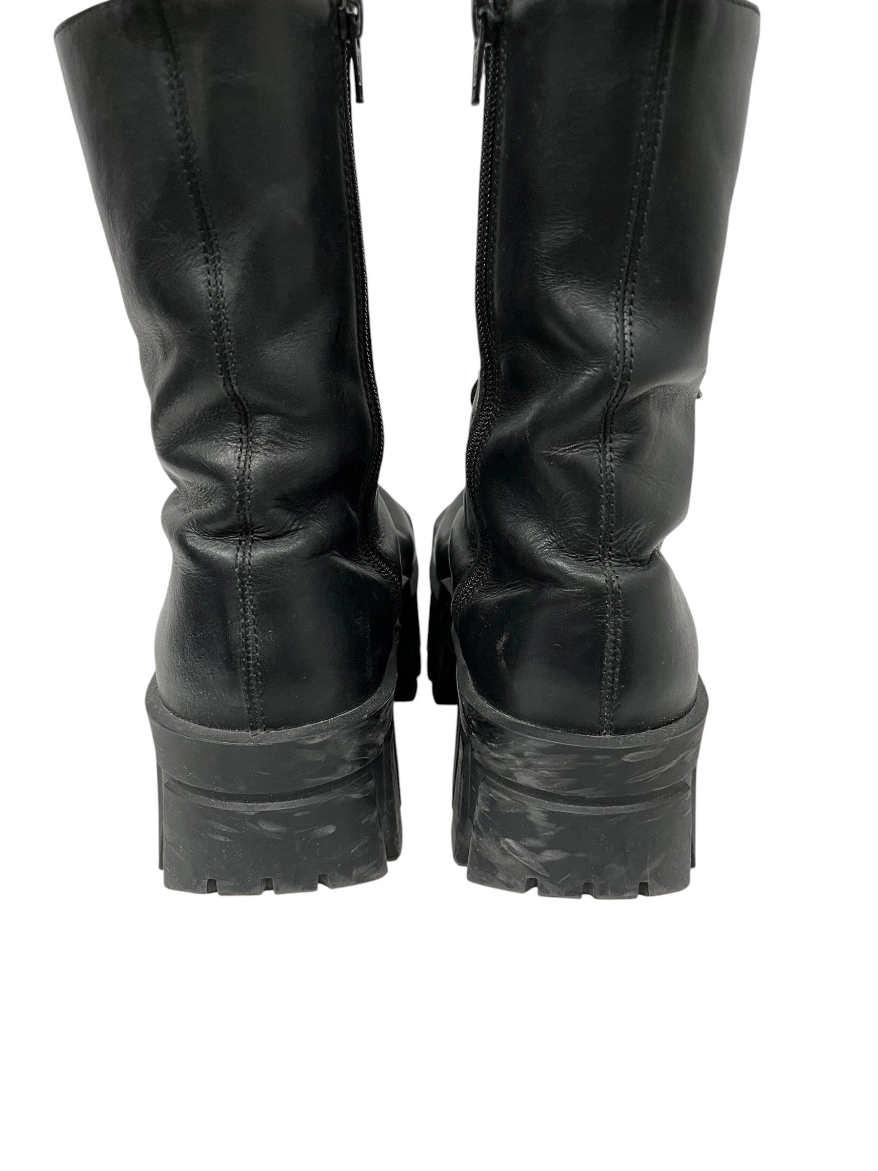 BALENCIAGA/Boots/EU 38/Leather/BLK/BULLDOZER view 5