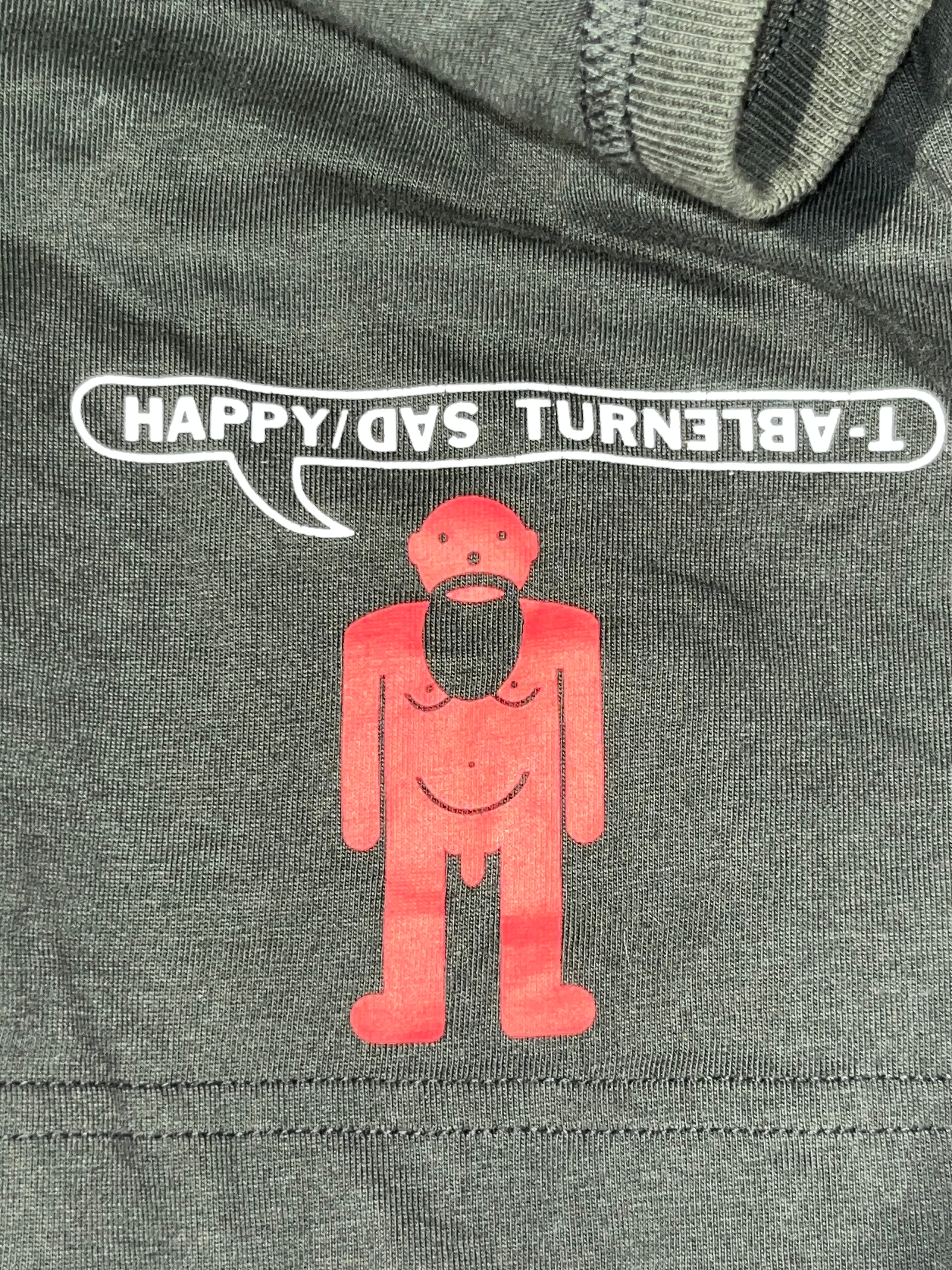 Walter Van Beirendonck/T-Shirt/XL/Cotton/GRN/Graphic/happy/sad turntable view 3