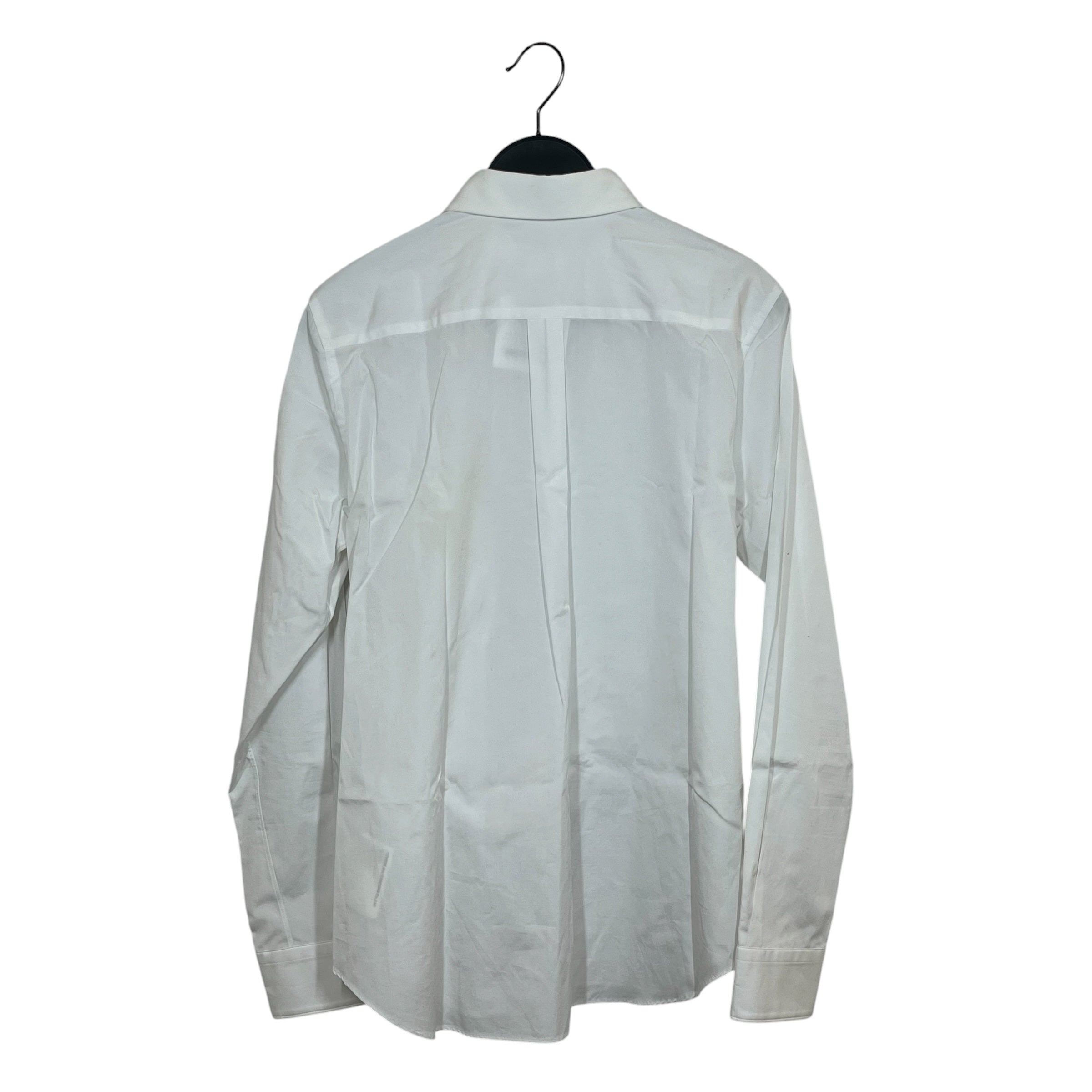 COMME des GARCONS/LS Shirt/M/Cotton/WHT/RUFFLE BUTTON-UP view 2