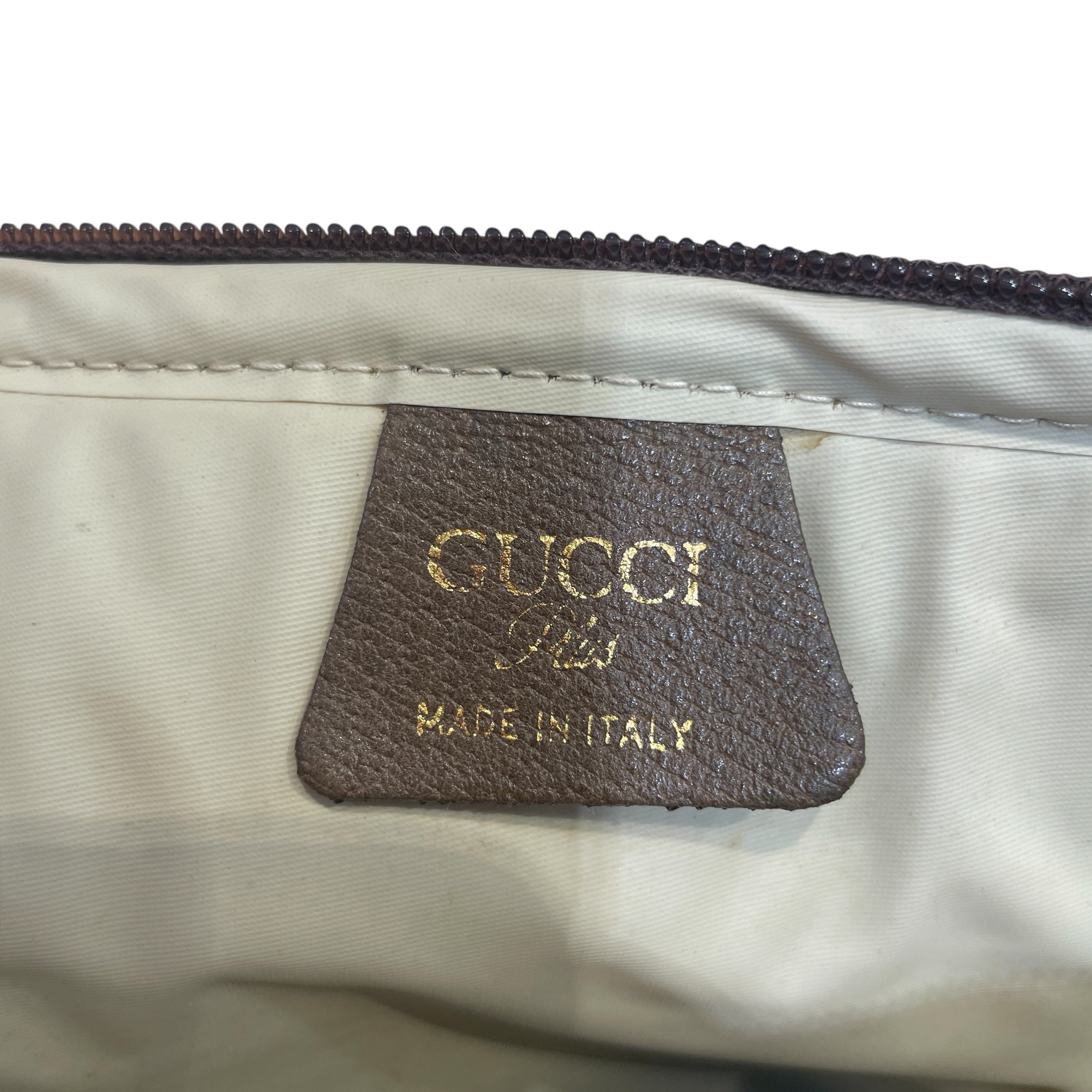 GUCCI/Cross Body Bag/Monogram/Leather/BRW/Vintage GG supreme monogram view 4