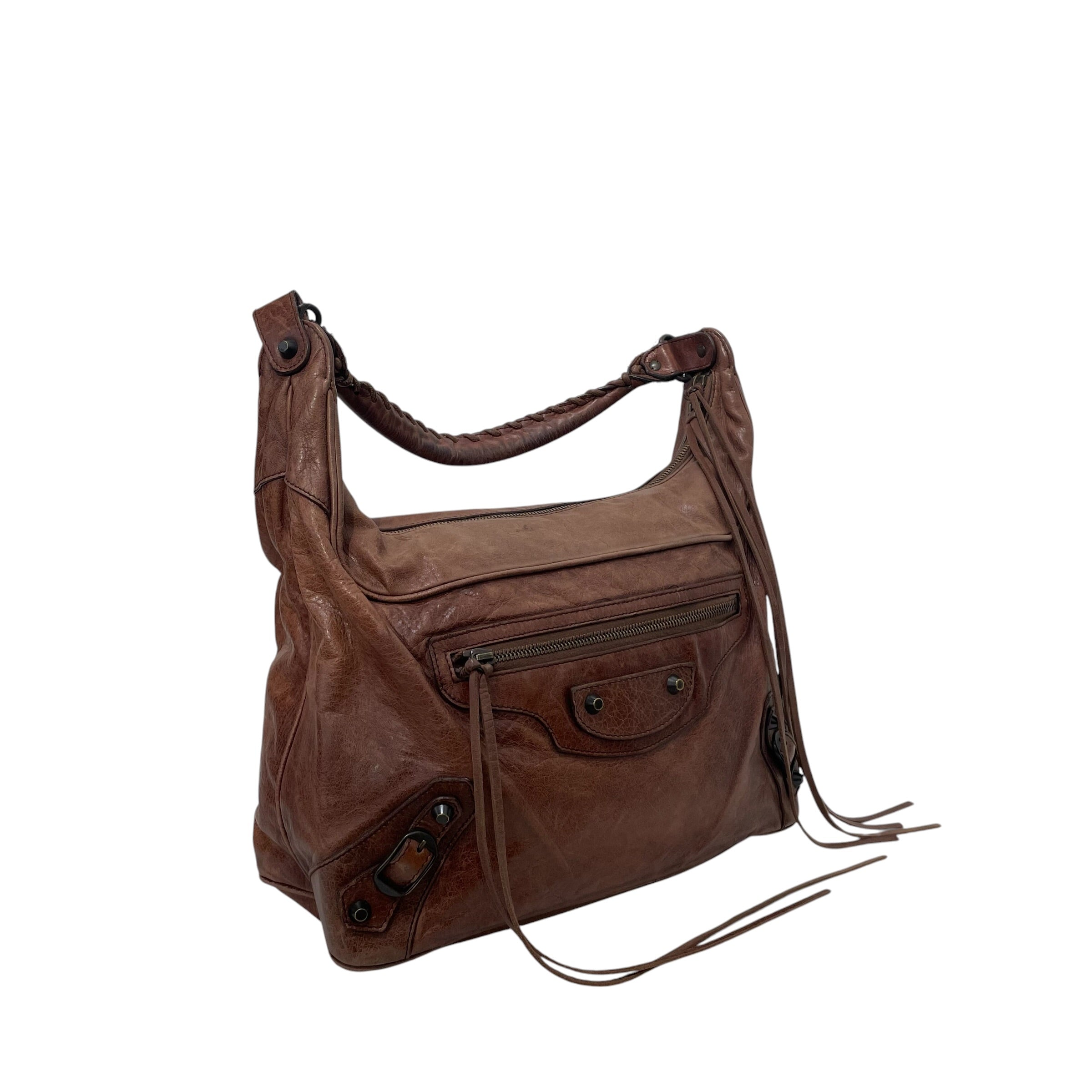 BALENCIAGA/Bag/Leather/BRW/ view 1