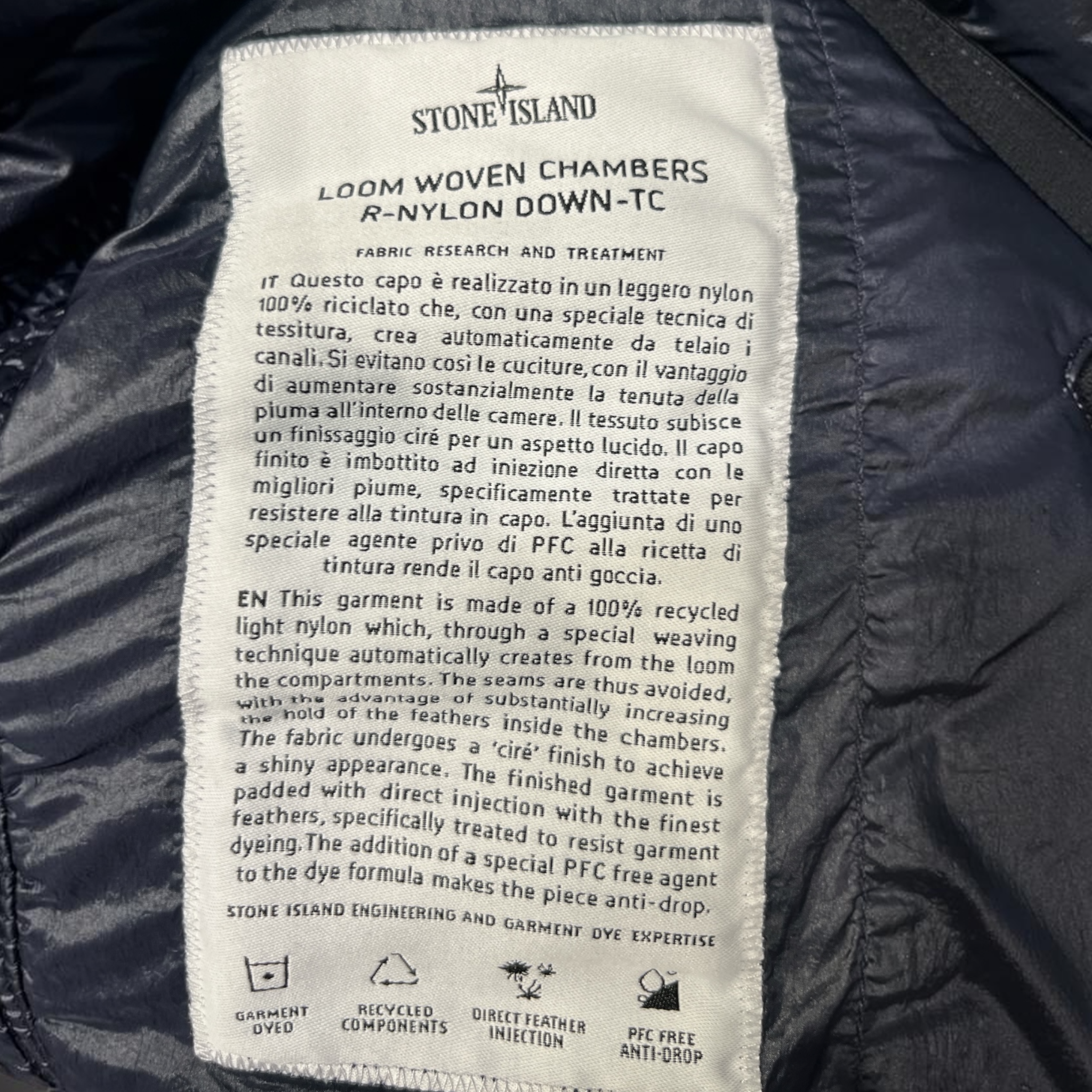 STONE ISLAND/Puffer Jkt/M/Cotton/NVY/ view 3