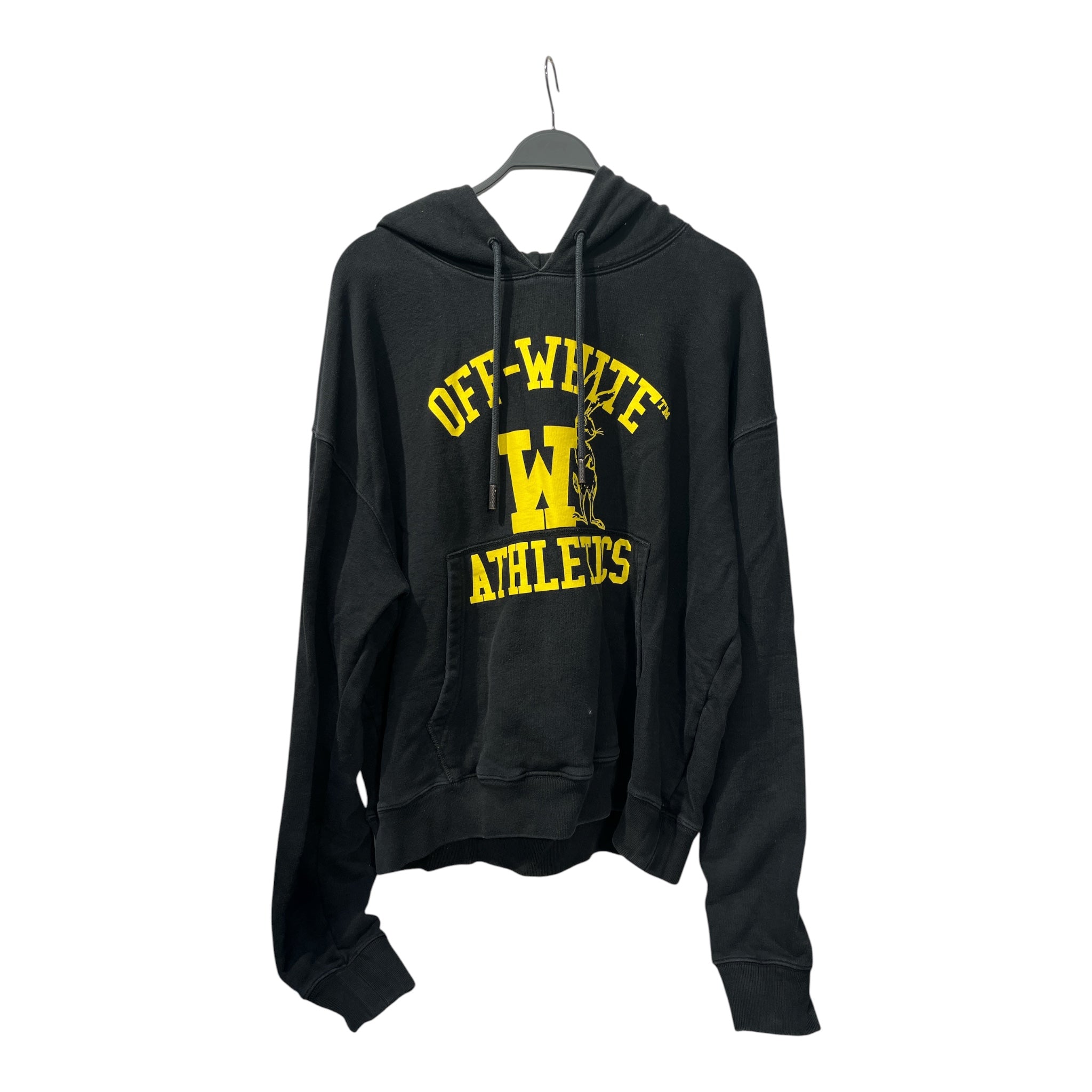 OFF-WHITE/Hoodie/XXL/Graphic/Cotton/BLK/ATHLETICS YELLOW DETAIL RABBIT view 1