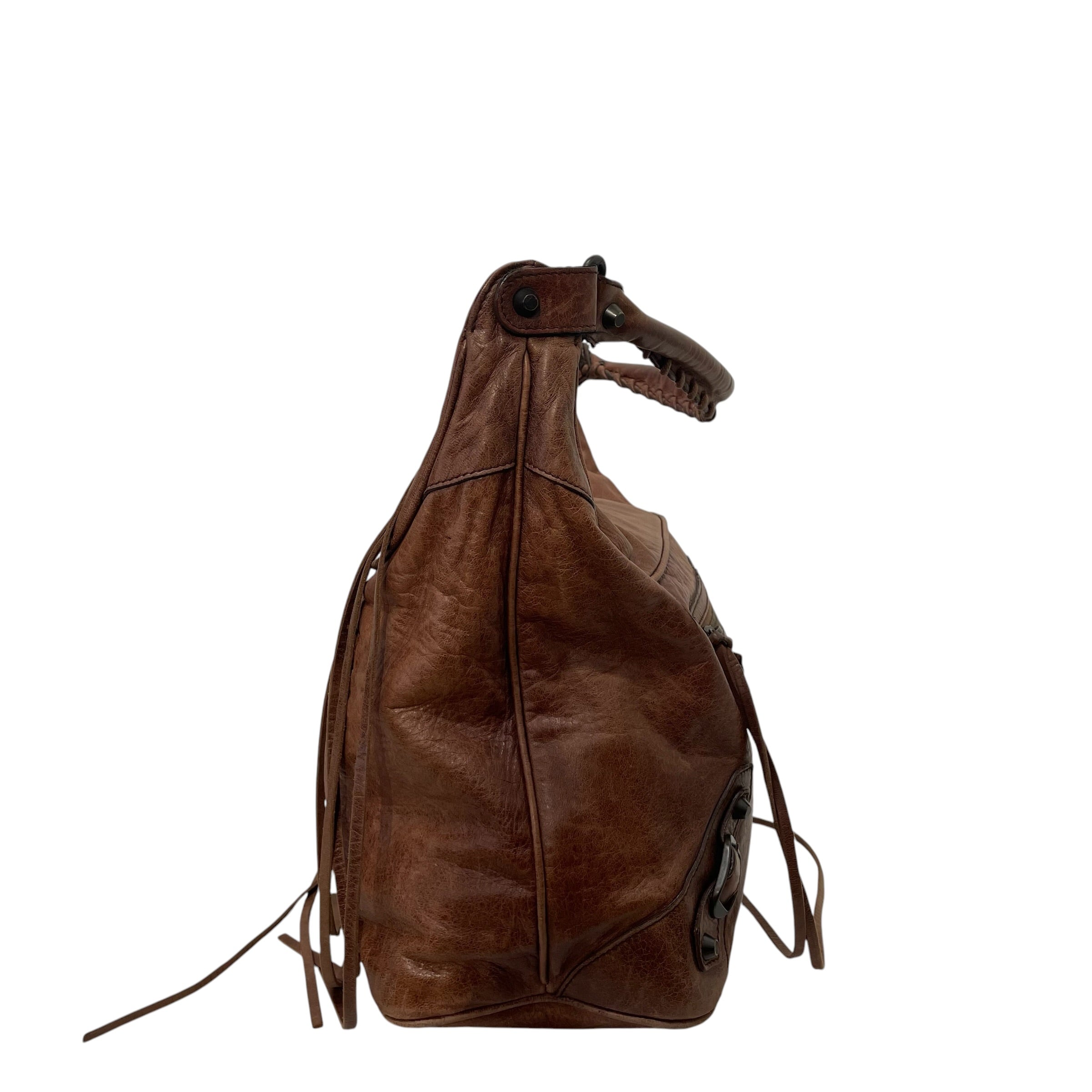 BALENCIAGA/Bag/Leather/BRW/ view 5