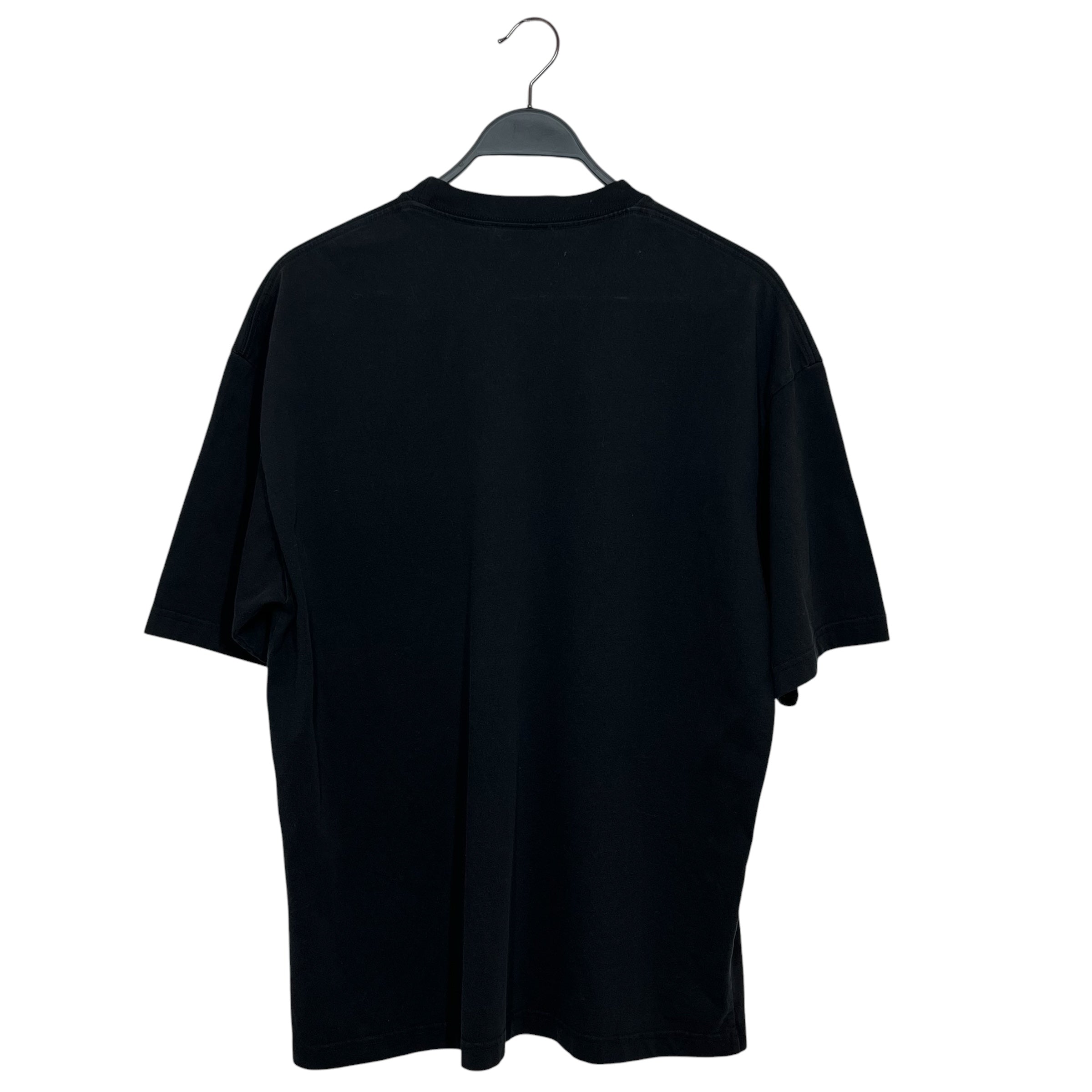 BALENCIAGA/T-Shirt/M/Cotton/BLK/Graphic/graffiti logo view 2