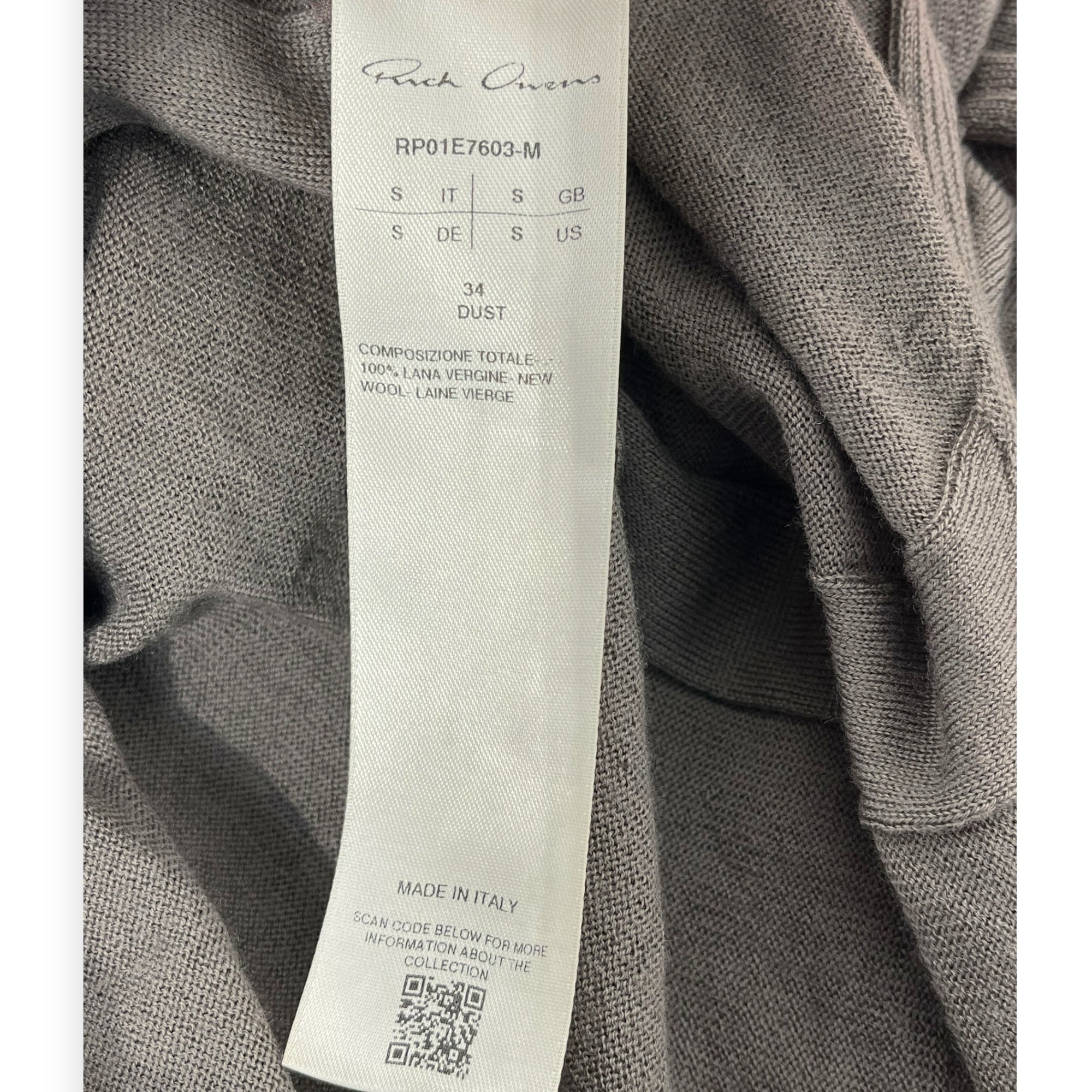 Rick Owens/Dress/S/Wool/GRY/RP01E7603-M SS26 HOLLYWOOD view 4