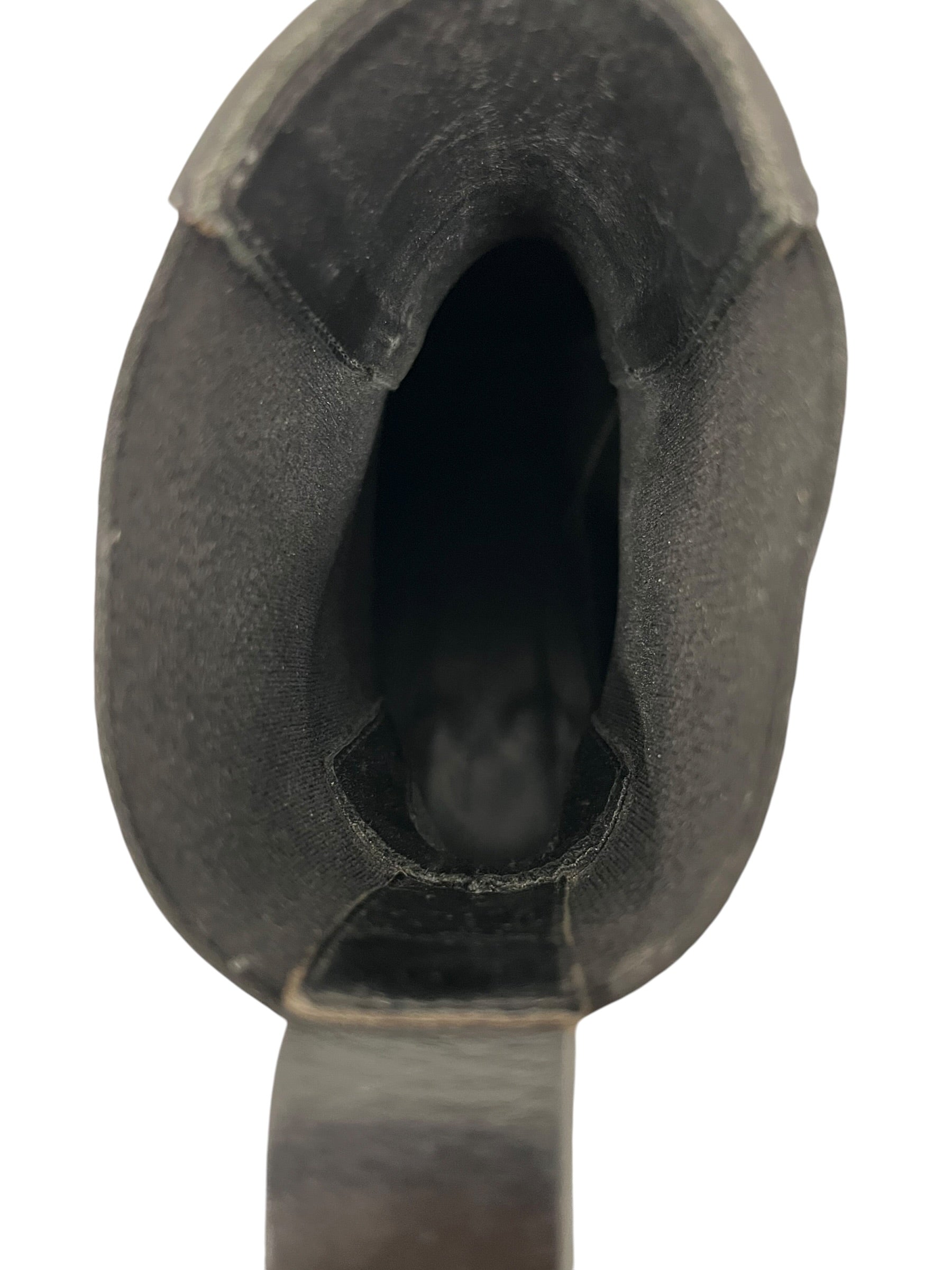 Rick Owens/Heels/EU 38/Leather/BLK/KISS HEELS W CRYSTALS ON HEEL view 4
