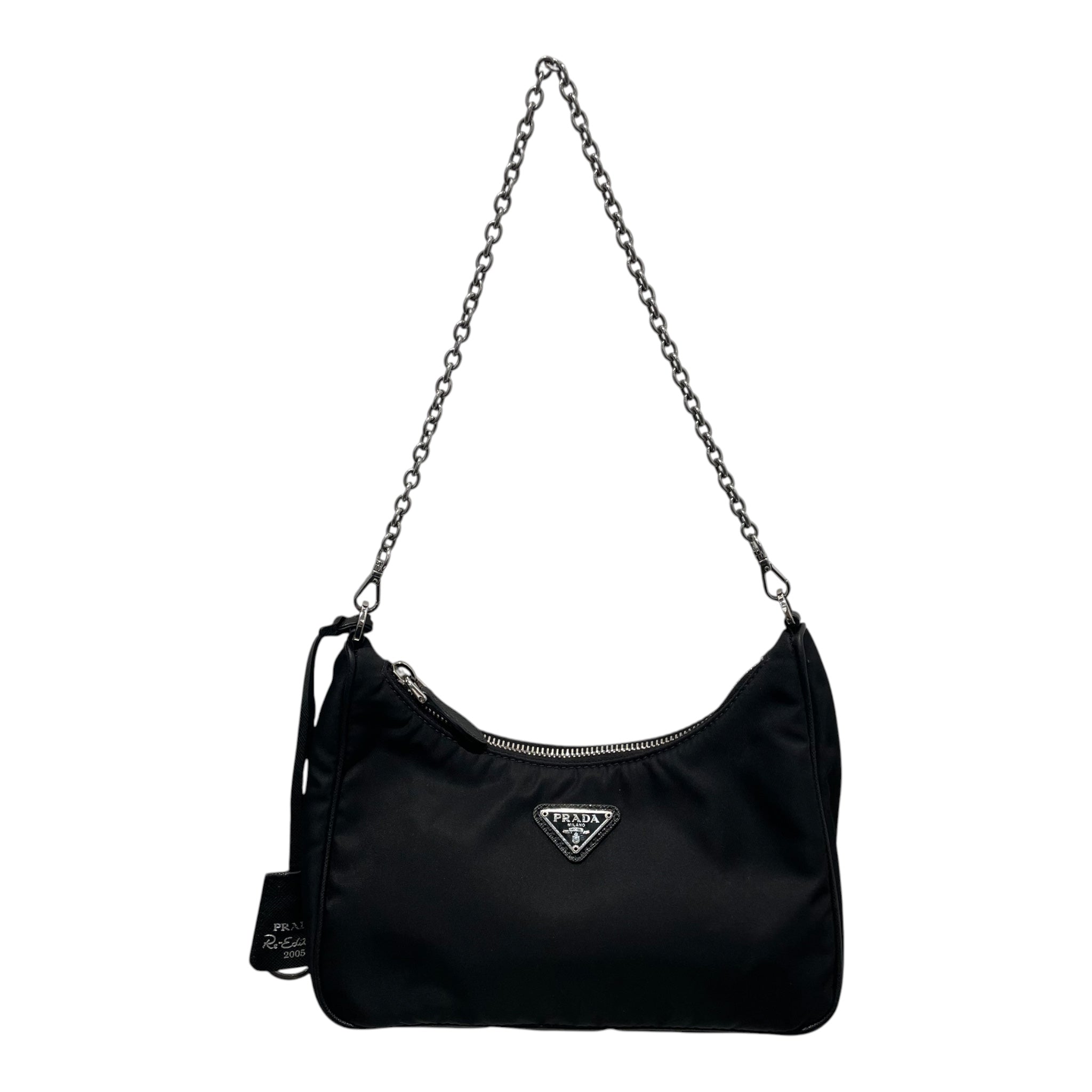 PRADA/Hand Bag/Nylon/BLK/REDITION HOBO view 1
