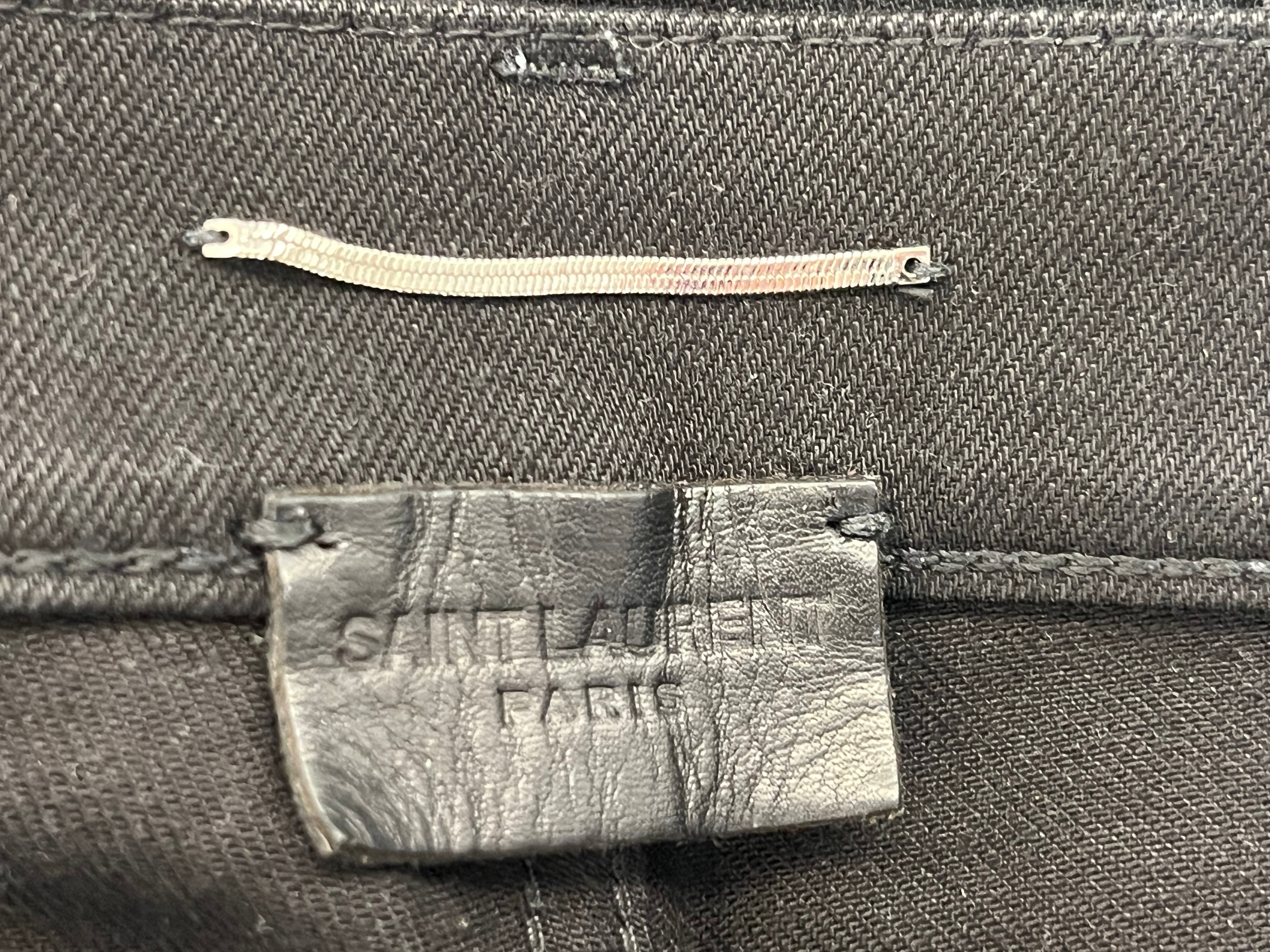 SAINT LAURENT/Skinny Pants/30/Cotton/BLK/D02 2020 view 3