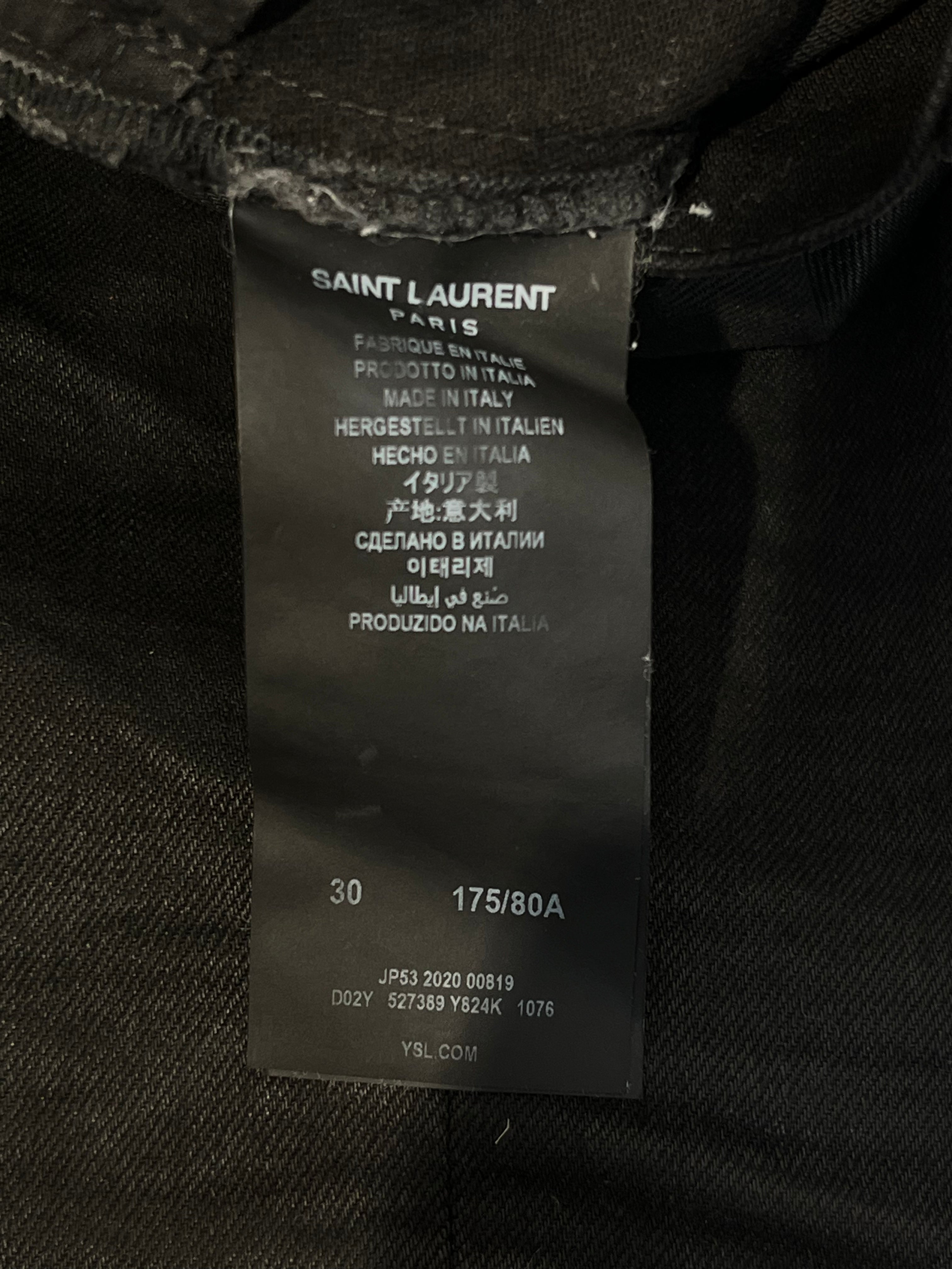 SAINT LAURENT/Skinny Pants/30/Cotton/BLK/D02 2020 view 4