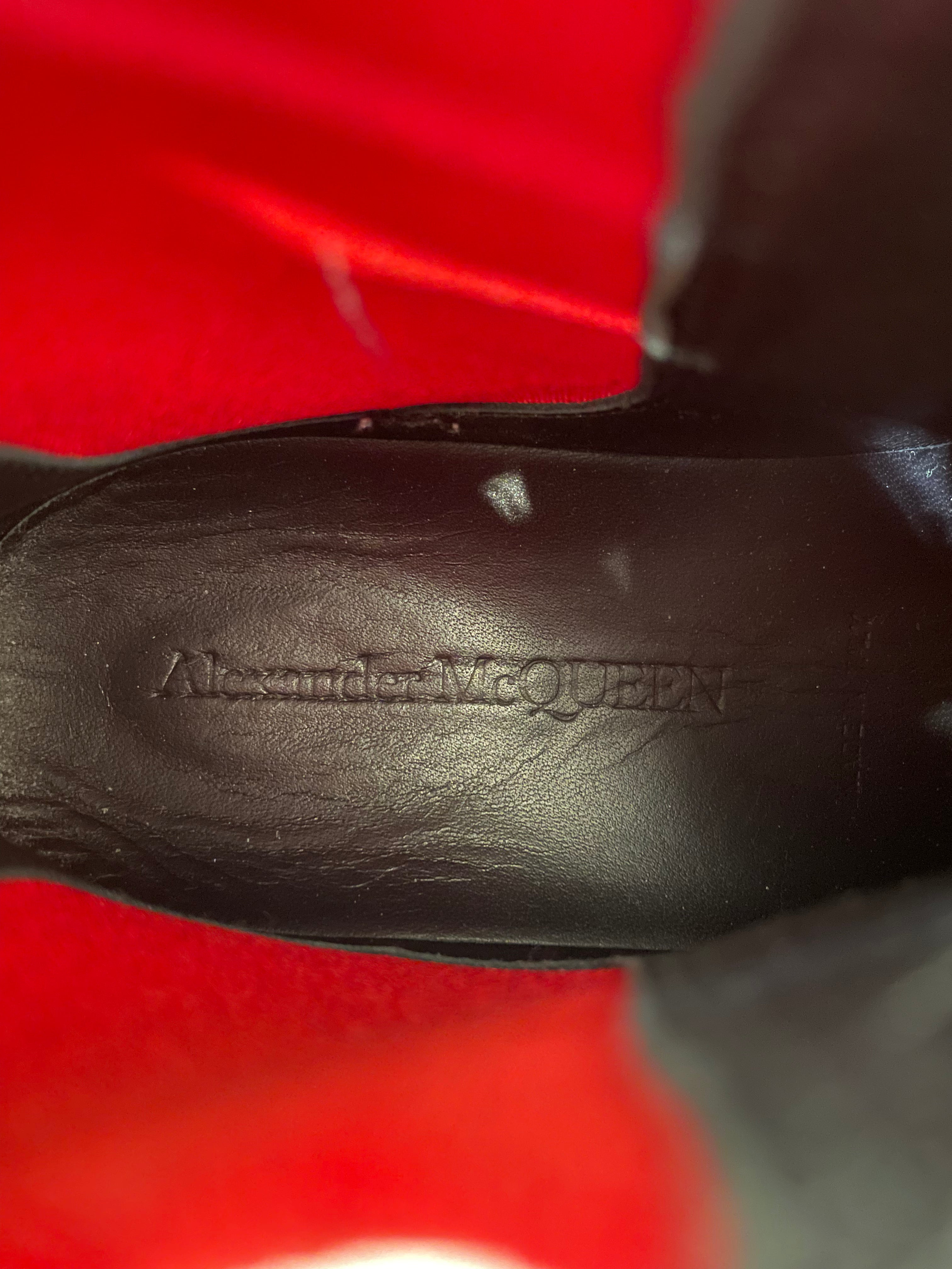 Alexander McQueen/Ankle Boots/US 7.5/Leather/BLK/ view 3
