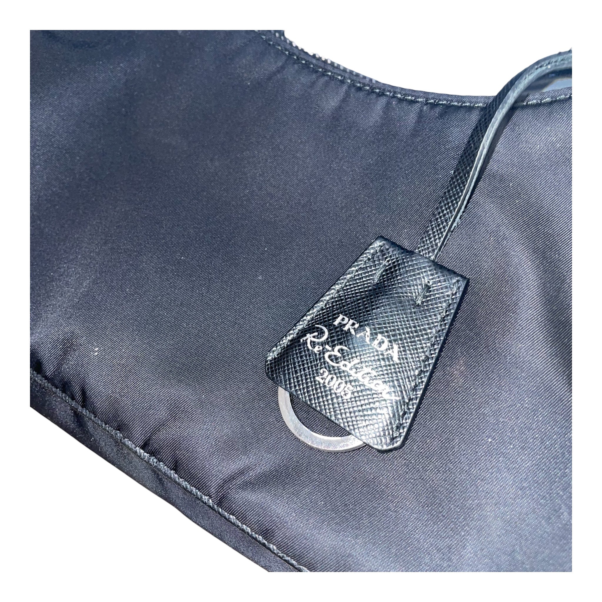 PRADA/Hand Bag/Nylon/BLK/REDITION HOBO view 6